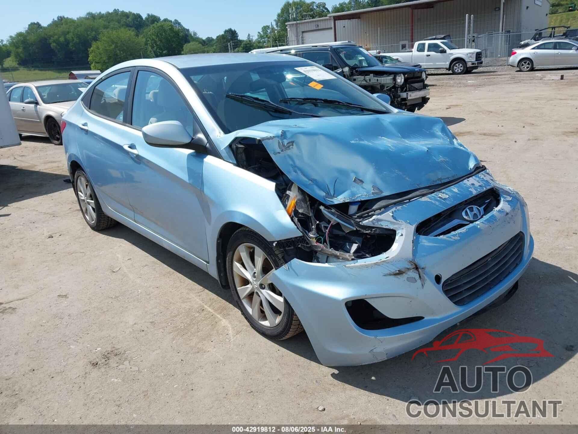 HYUNDAI ACCENT 2013 - KMHCU4AE6DU345305