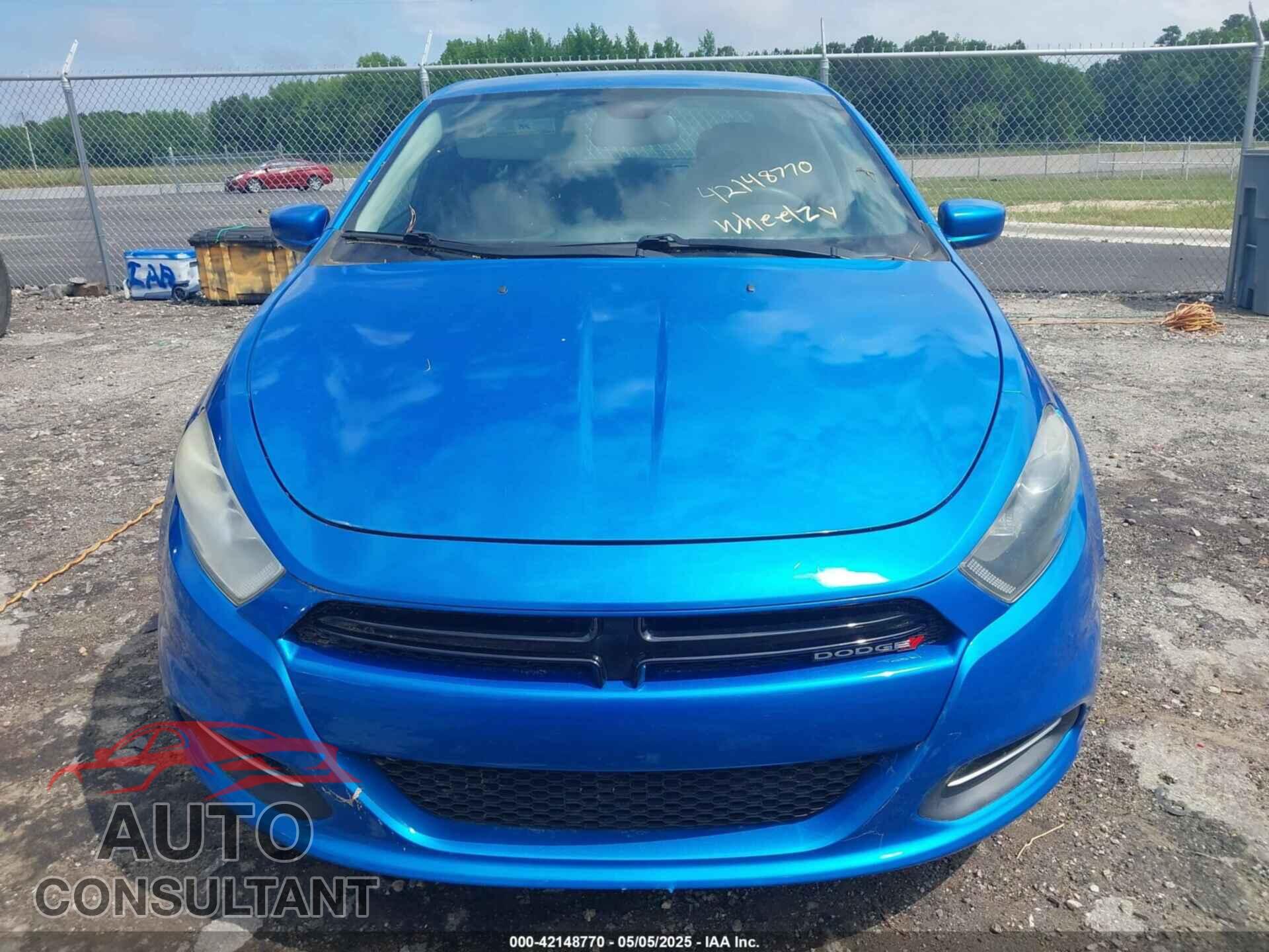 DODGE DART 2015 - 1C3CDFBB2FD420741