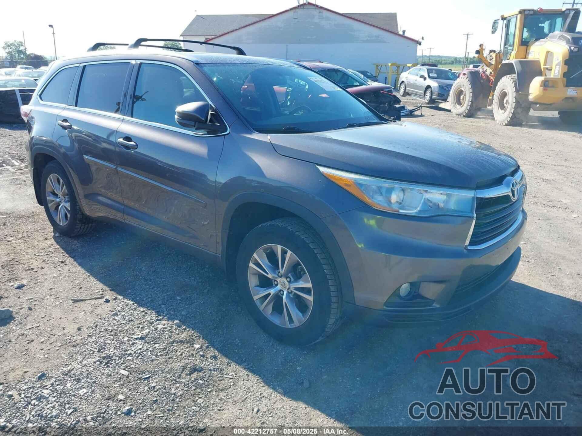 TOYOTA HIGHLANDER 2015 - 5TDJKRFHXFS119471