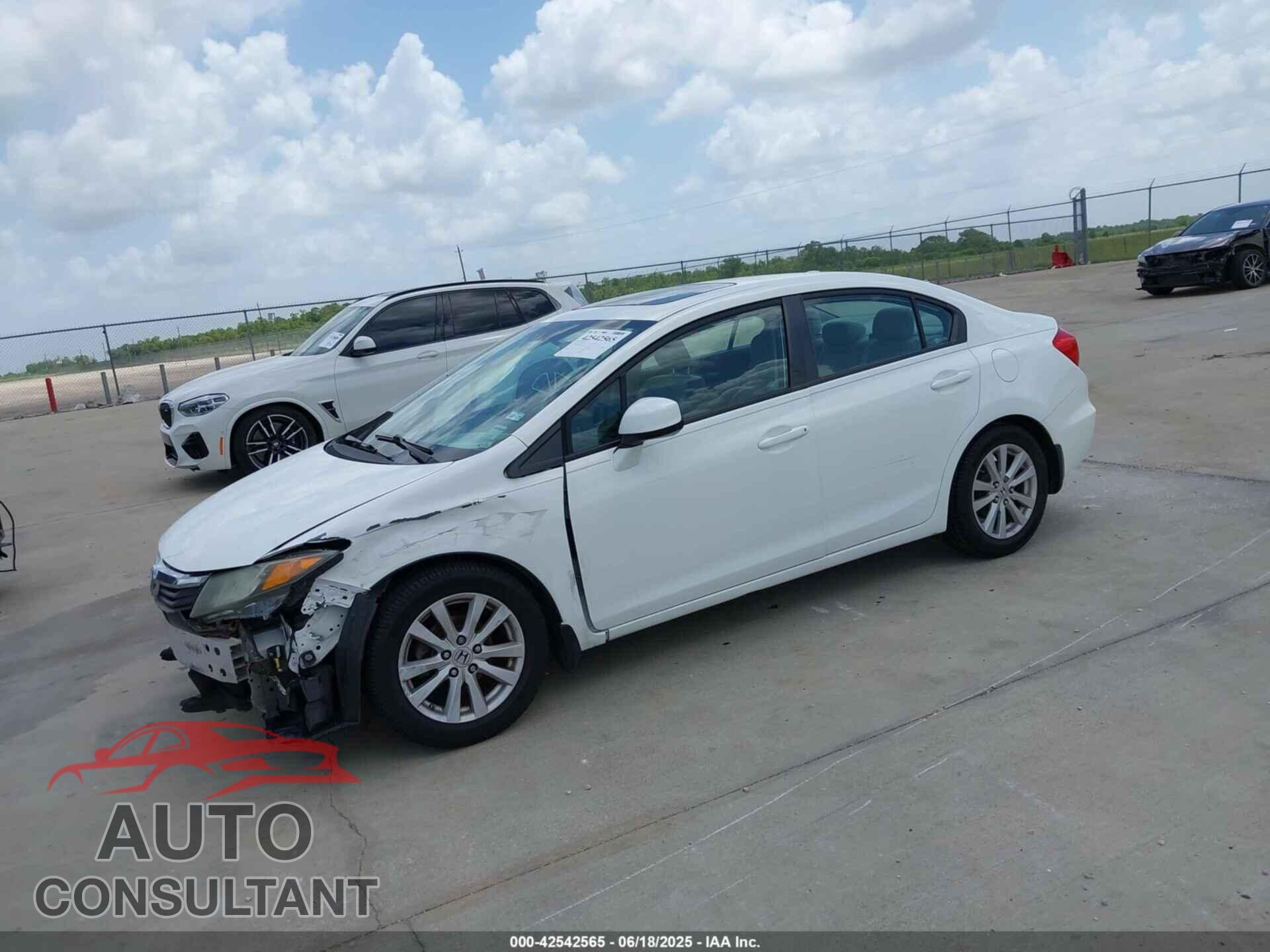 HONDA CIVIC 2012 - 19XFB2F90CE036269