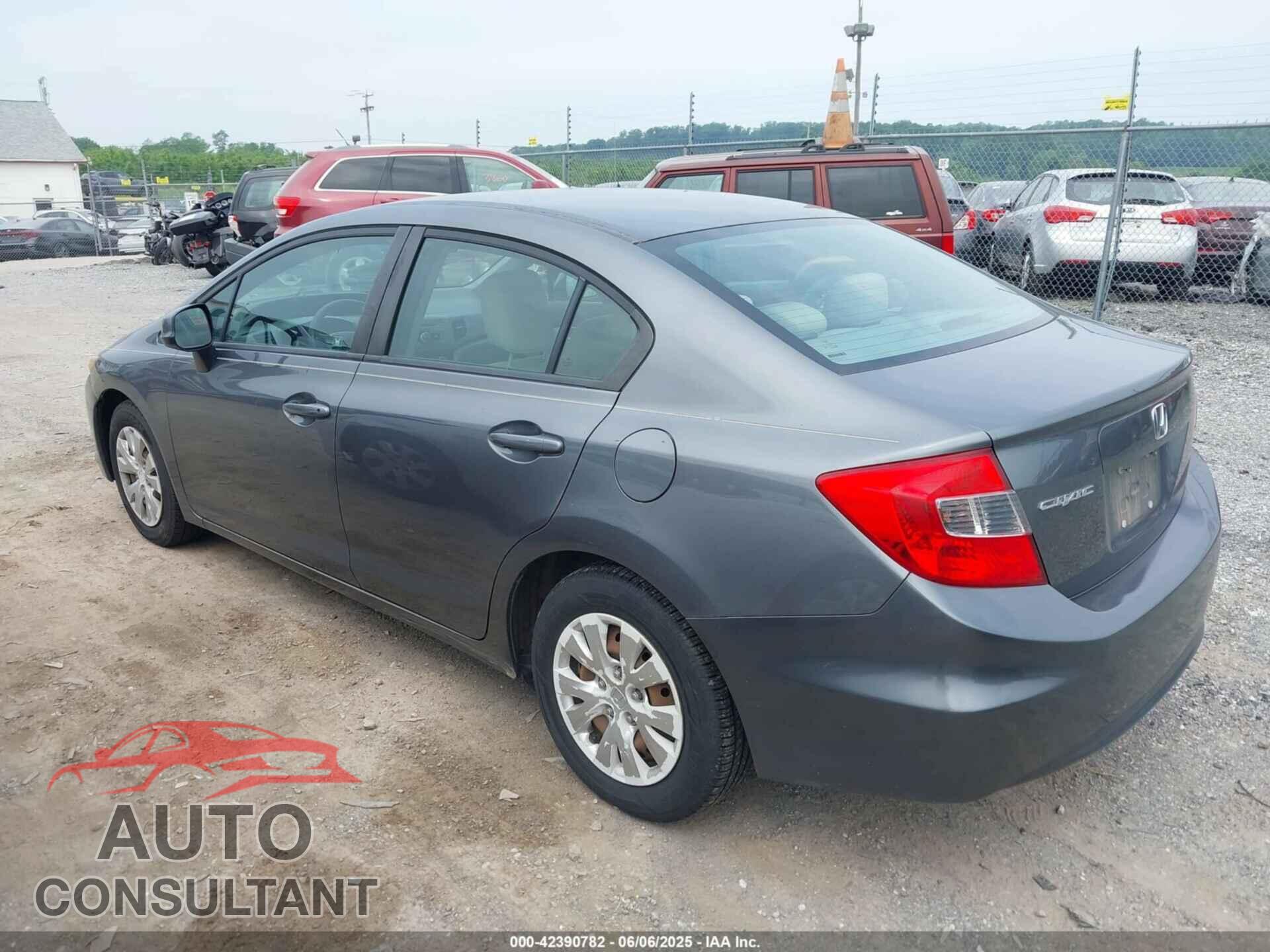 HONDA CIVIC 2012 - 19XFB2F52CE310892