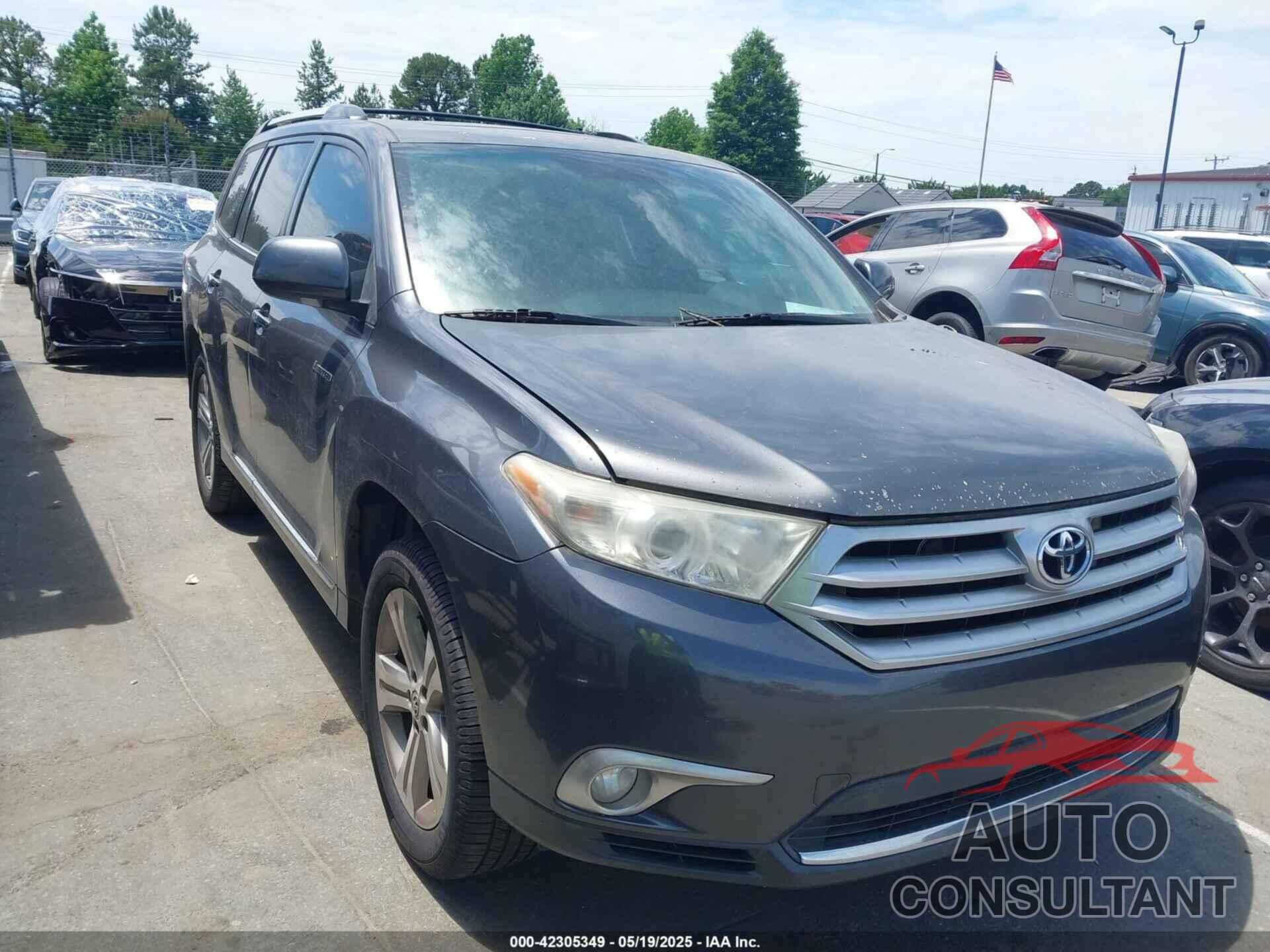 TOYOTA HIGHLANDER 2012 - 5TDDK3EH8CS127964