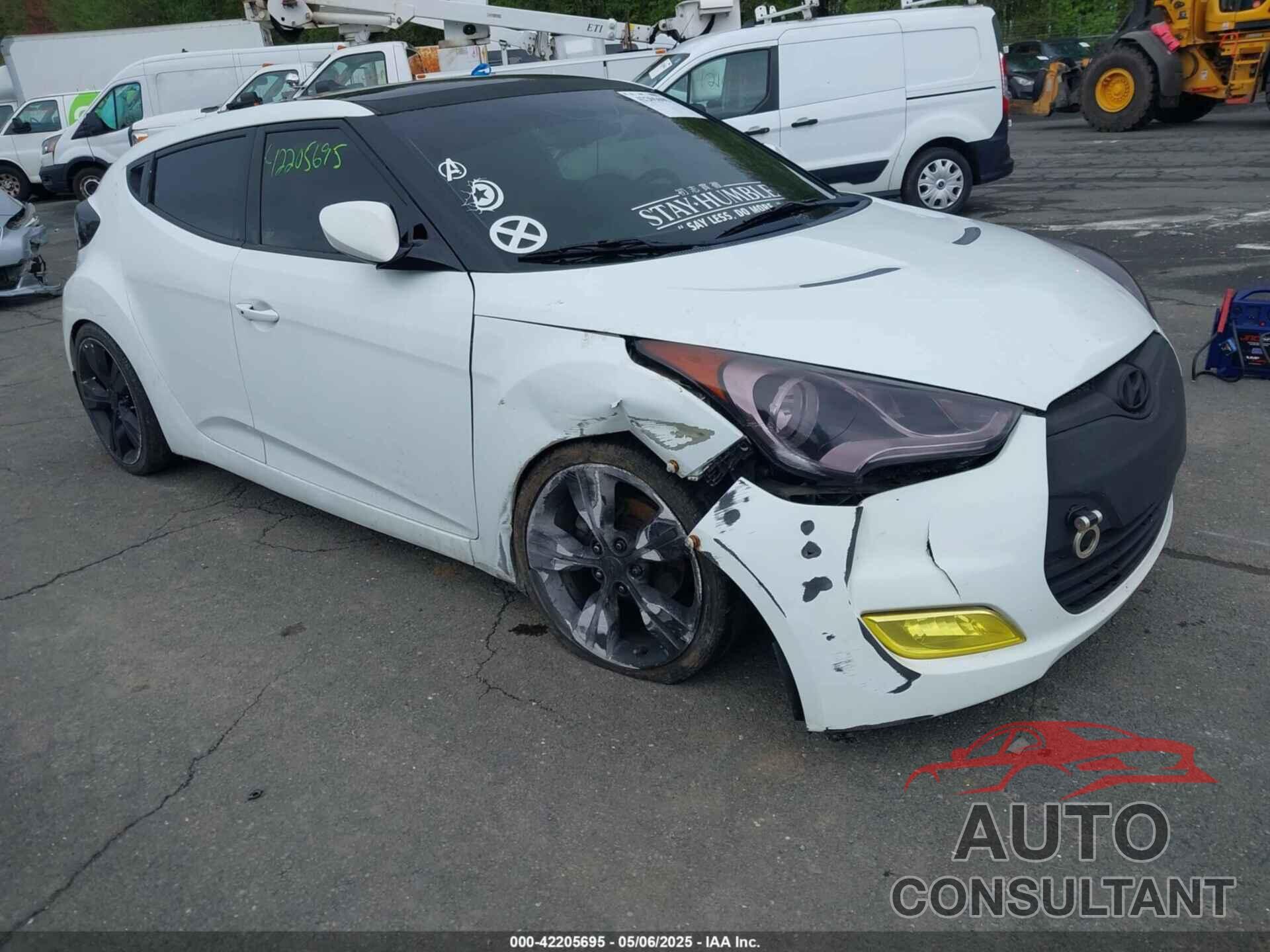 HYUNDAI VELOSTER 2012 - KMHTC6AD6CU021176