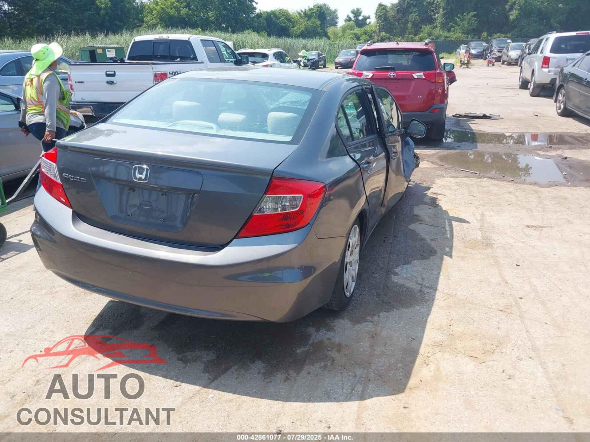 HONDA CIVIC 2012 - 19XFB2F59CE345784