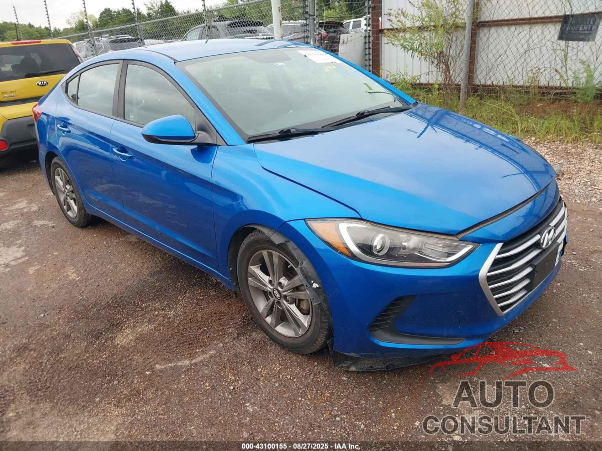 HYUNDAI ELANTRA 2018 - 5NPD84LF5JH215685