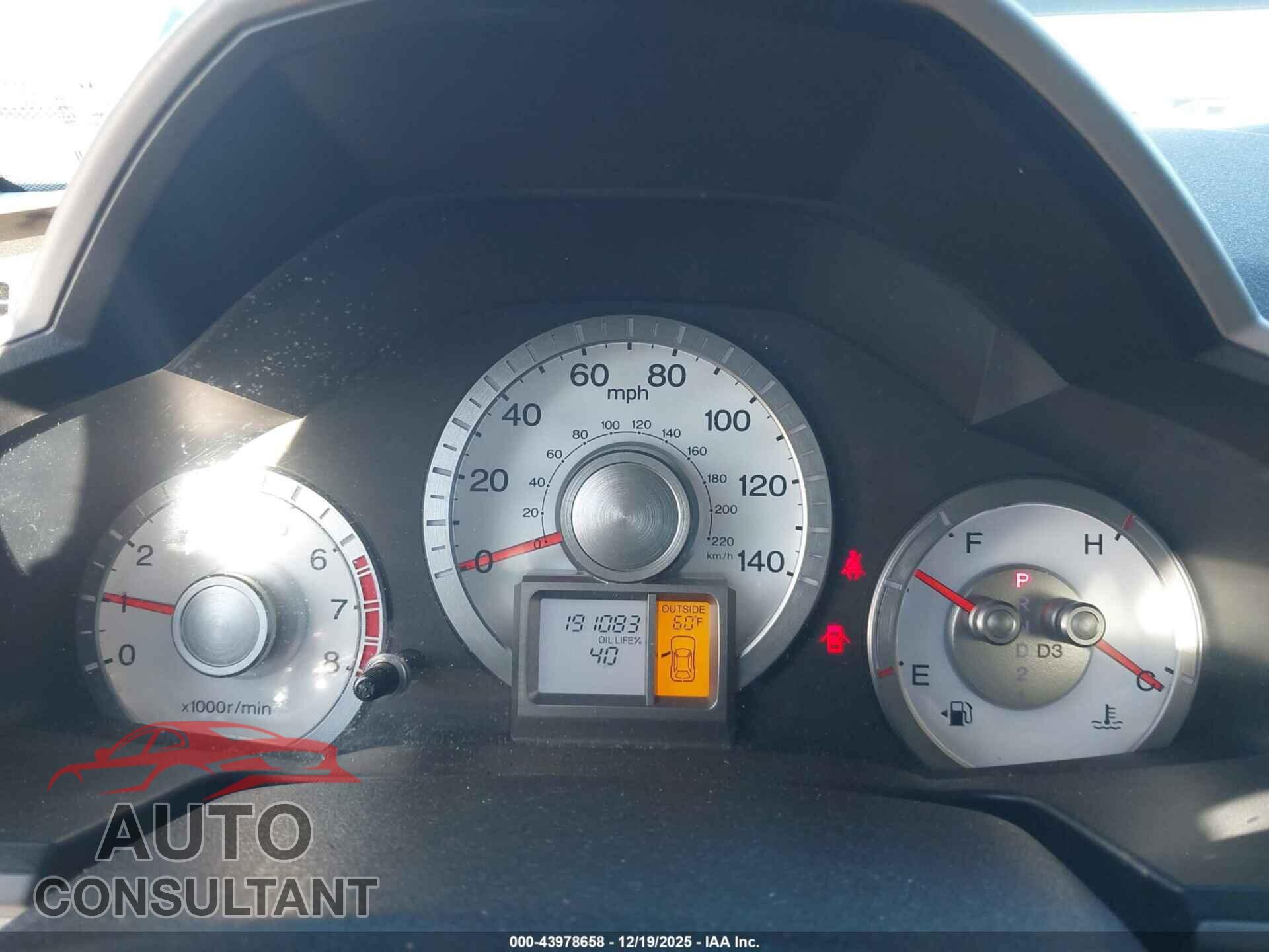 HONDA PILOT 2011 - 5FNYF3H69BB033031