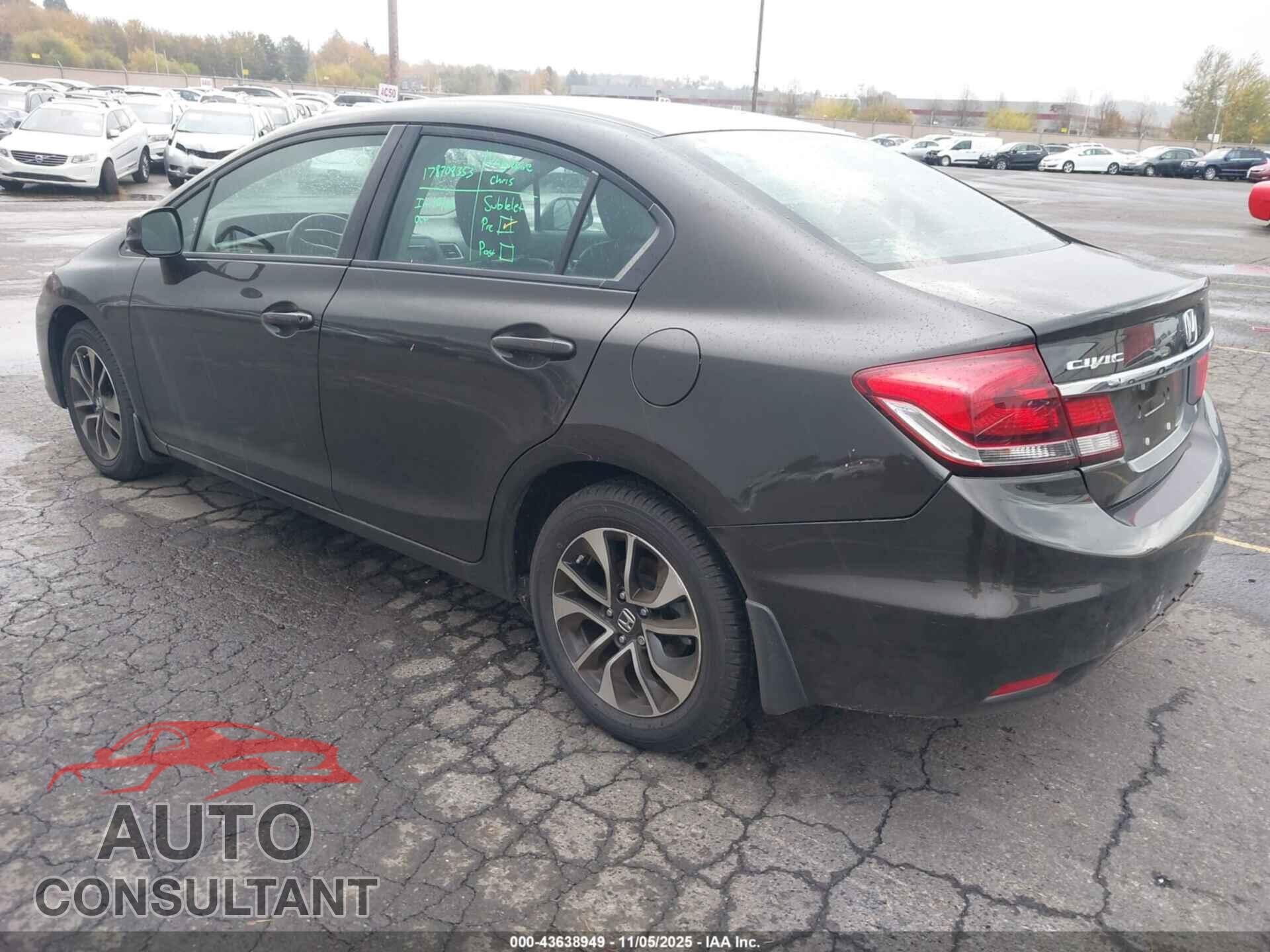 HONDA CIVIC 2013 - 19XFB2F91DE215244