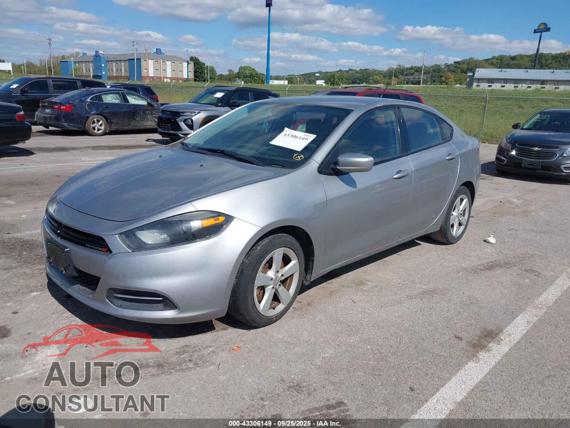 DODGE DART 2015 - 1C3CDFBB5FD265229