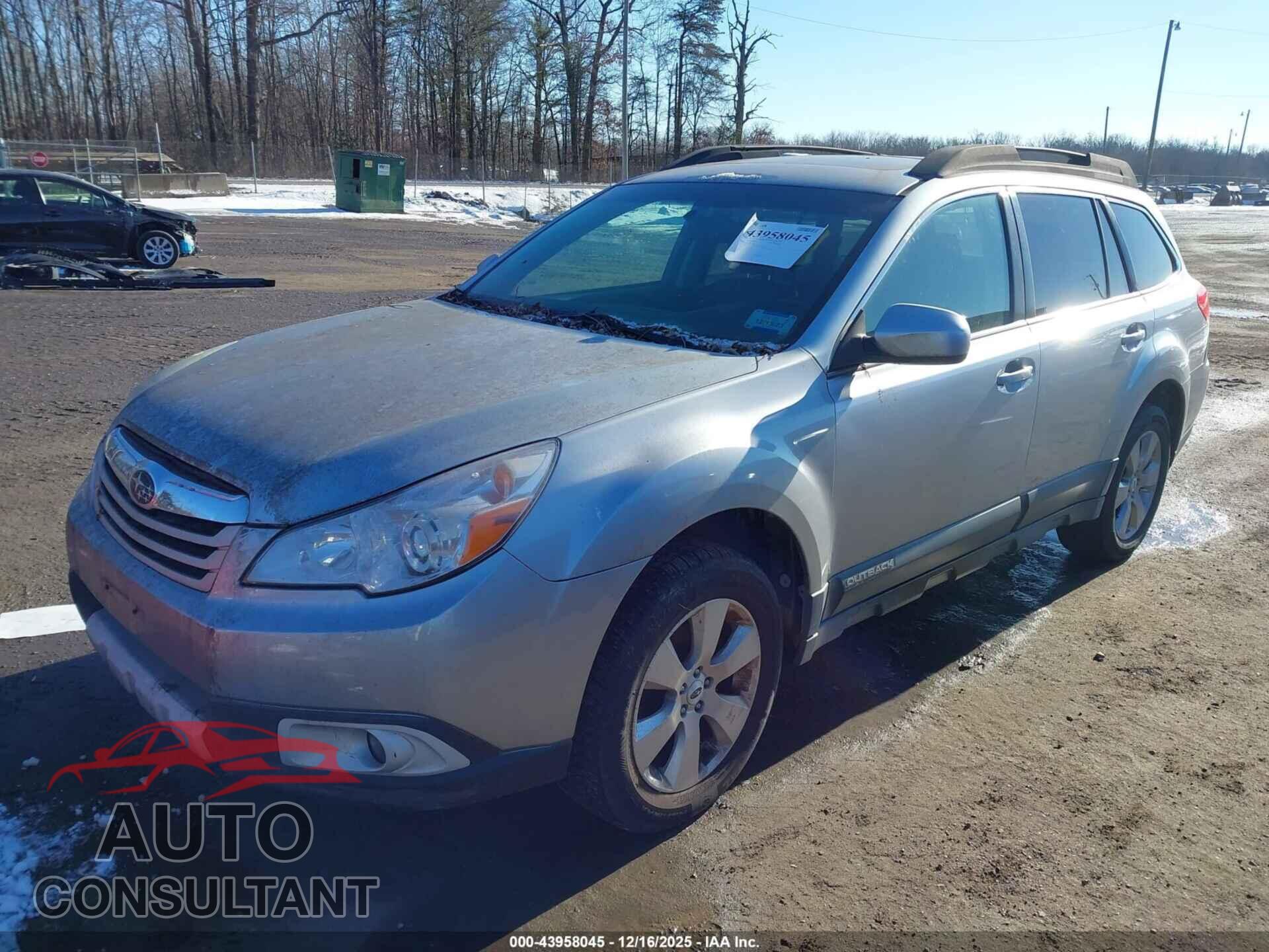 SUBARU OUTBACK 2012 - 4S4BRBLC2C3282544