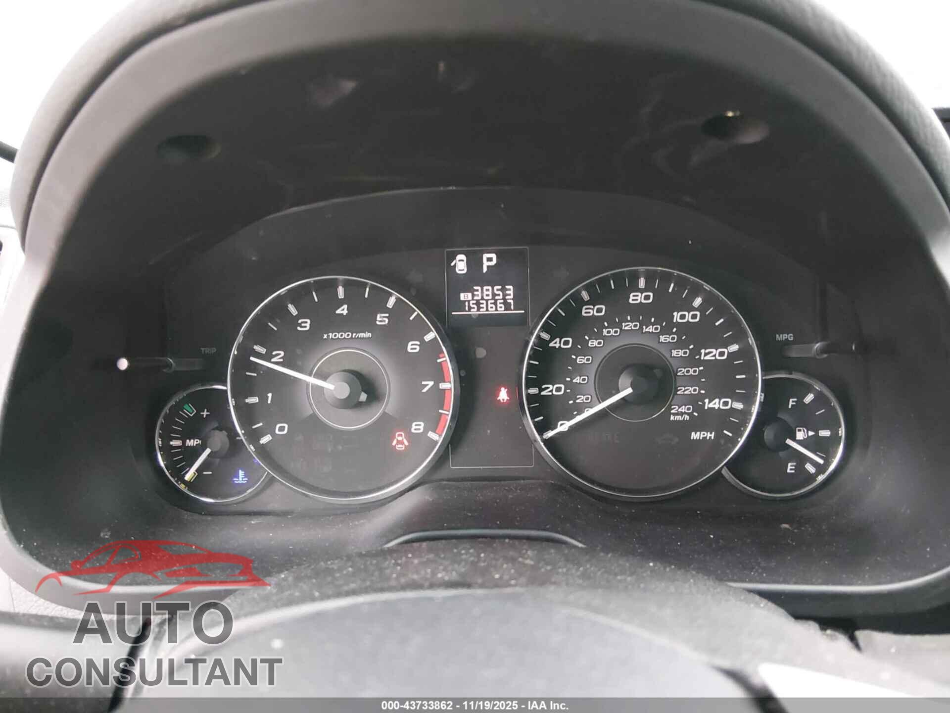 SUBARU OUTBACK 2011 - 4S4BRBKC8B3357764