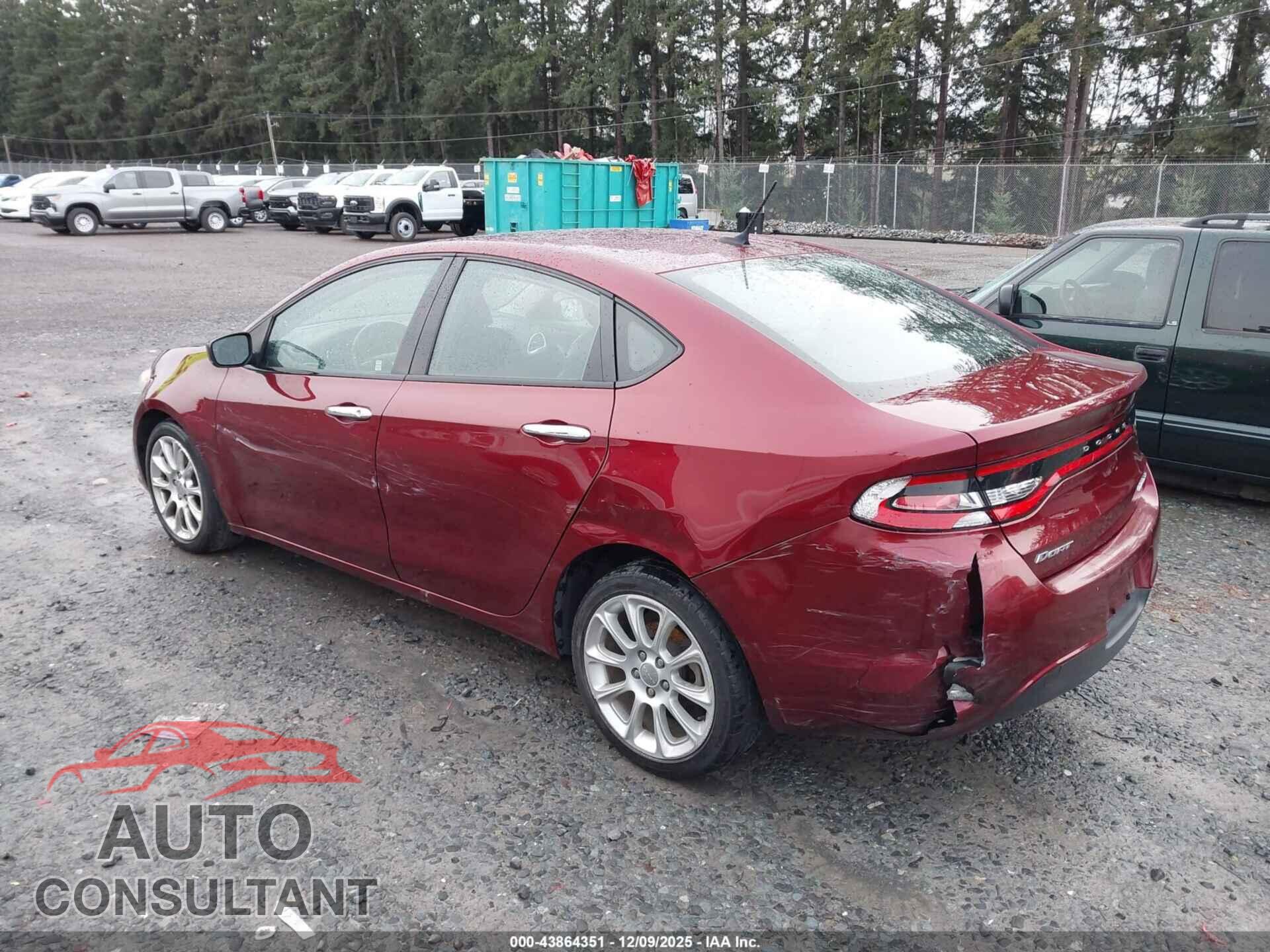 DODGE DART 2015 - 1C3CDFCB0FD242679