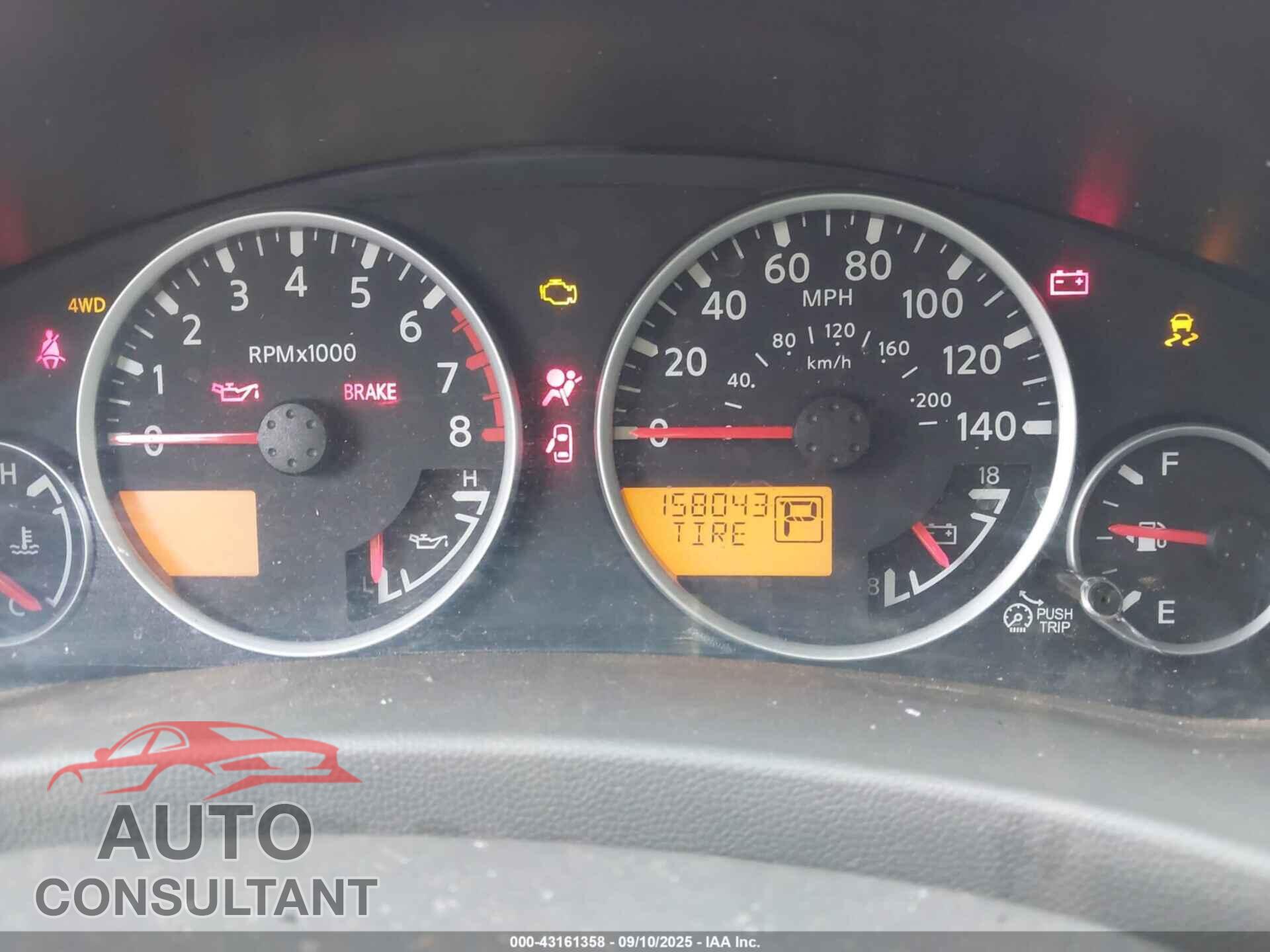 NISSAN FRONTIER 2012 - 1N6AD0EV8CC414740