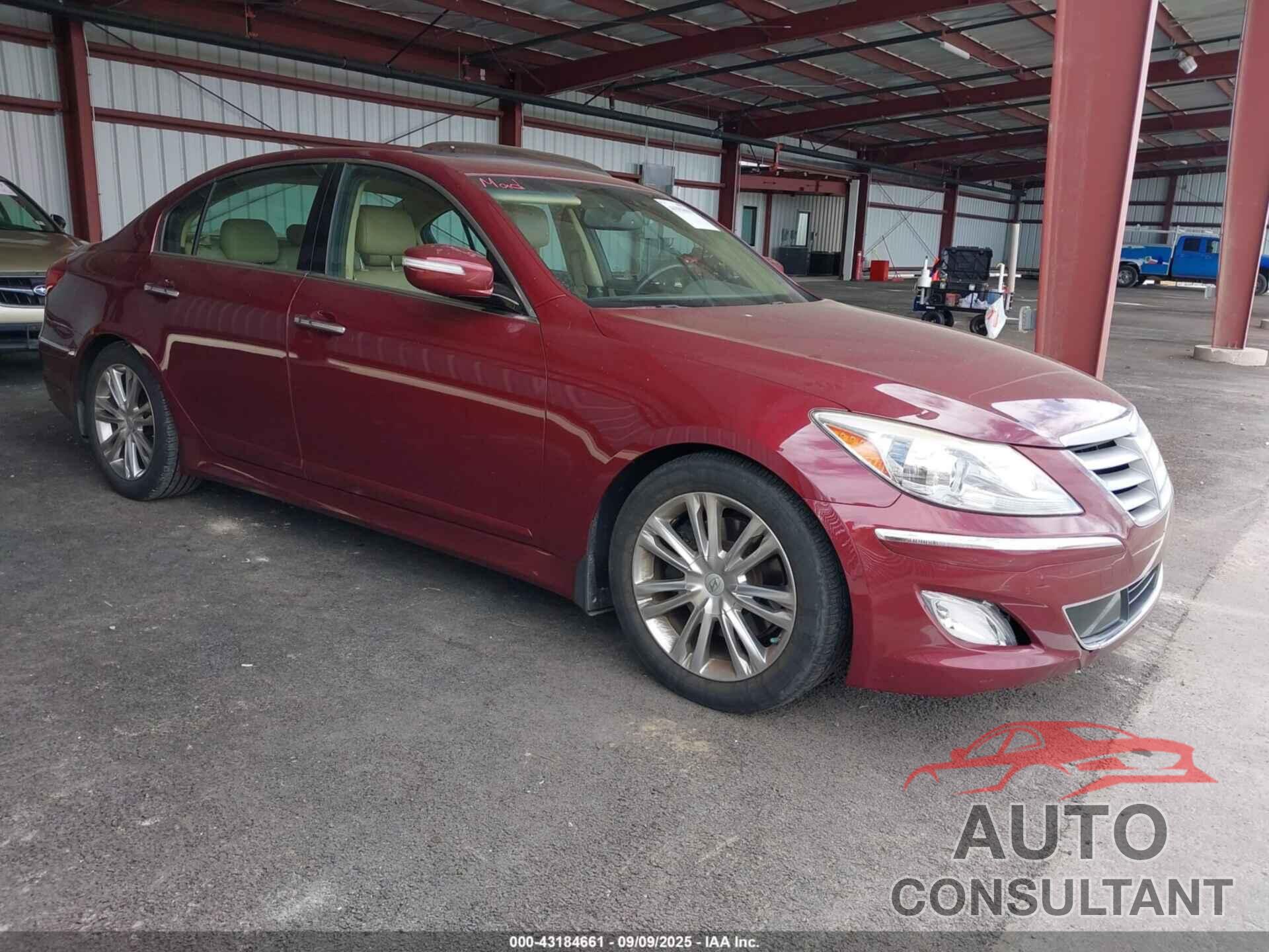 HYUNDAI GENESIS 2012 - KMHGC4DD2CU204740