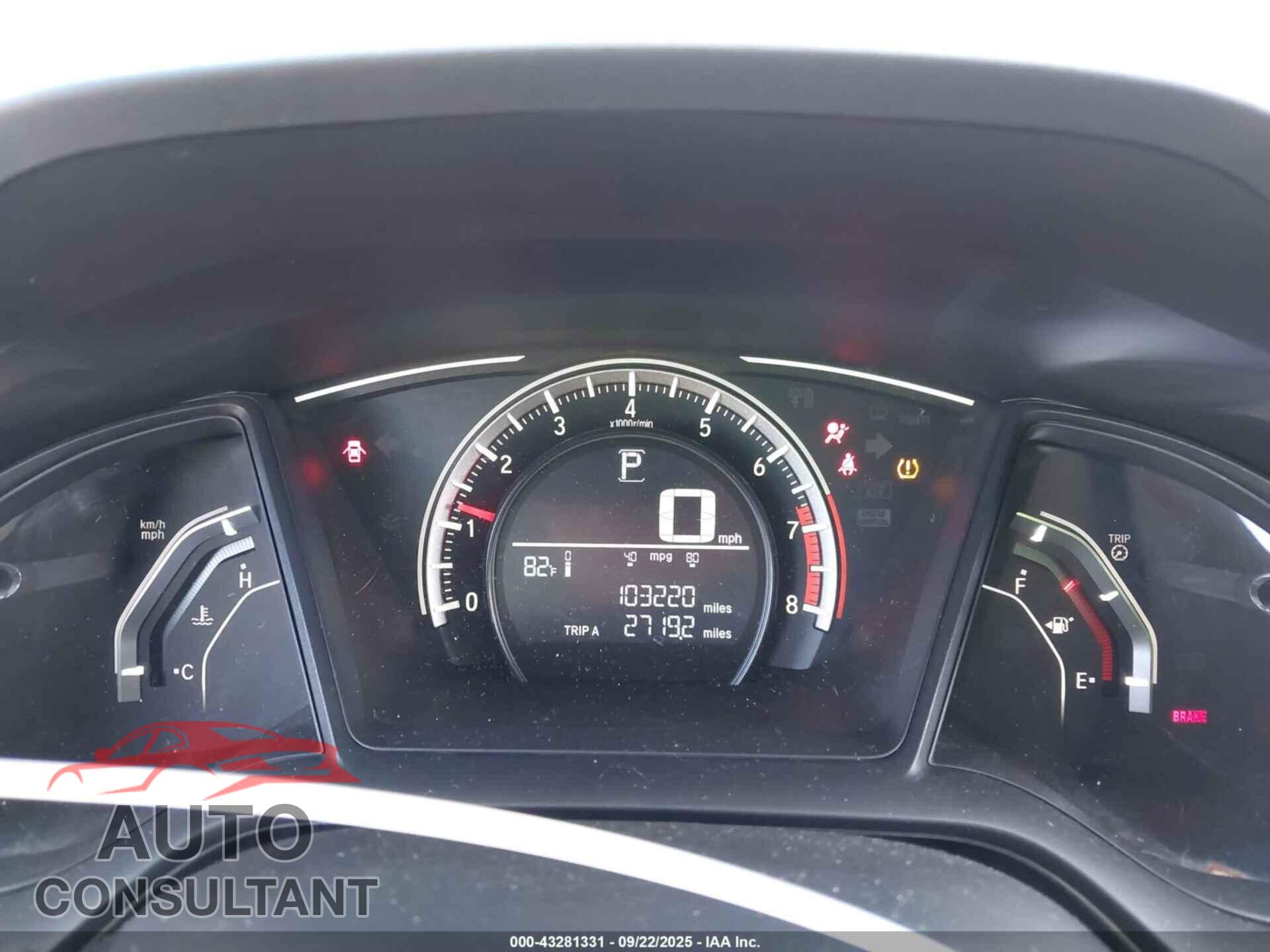 HONDA CIVIC 2017 - 19XFC2F55HE007366