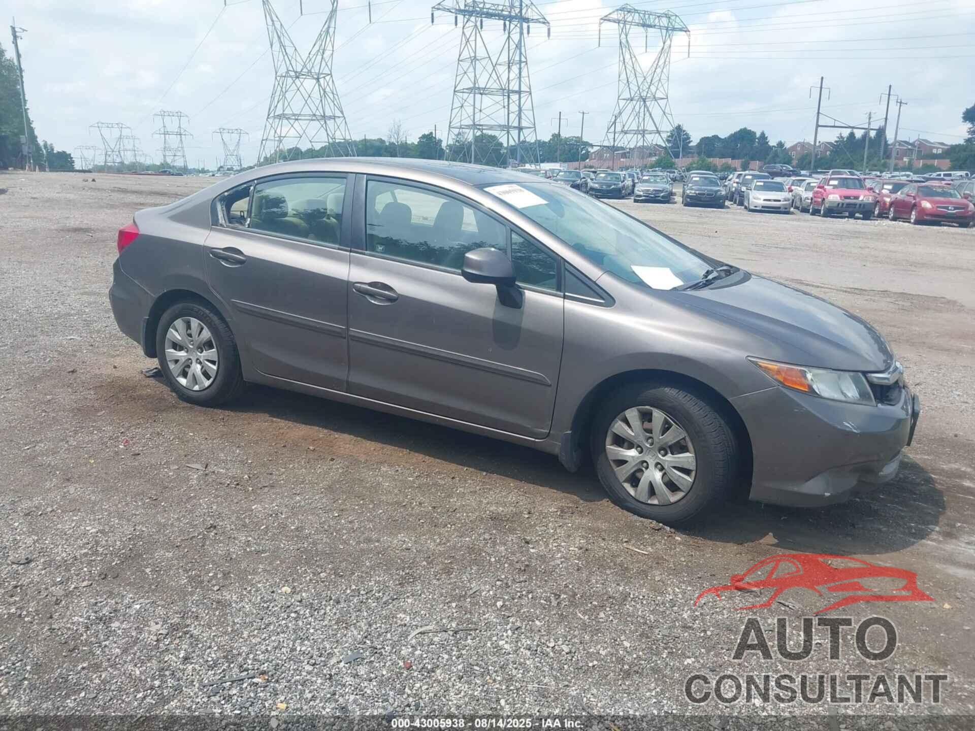HONDA CIVIC 2012 - JHMFB2F57CS003231