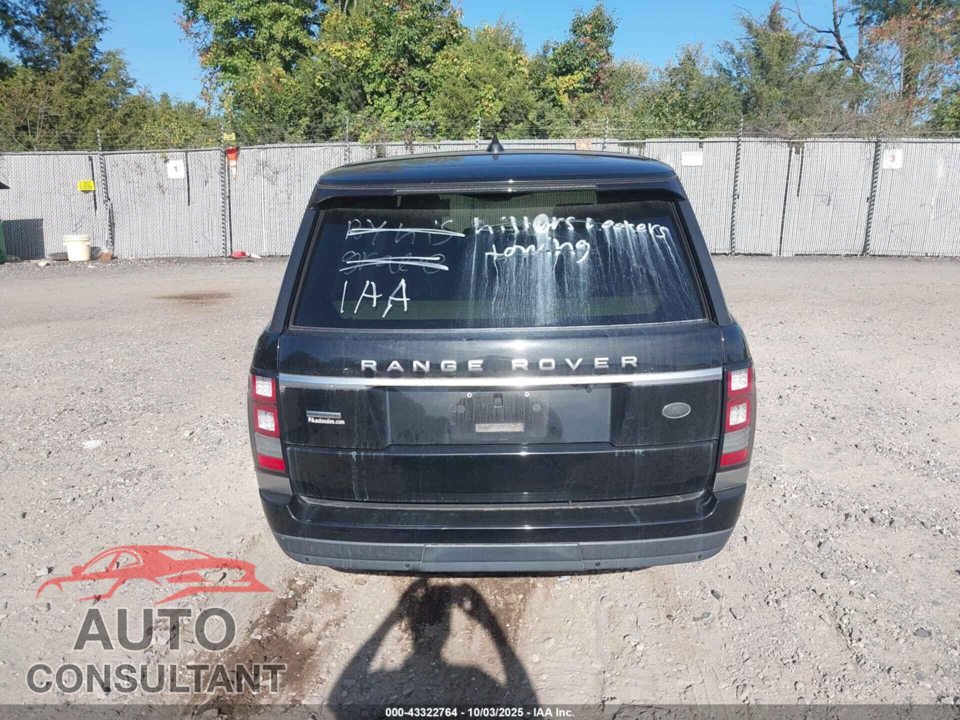 LAND ROVER RANGE ROVER 2017 - SALGS2FE2HA362711