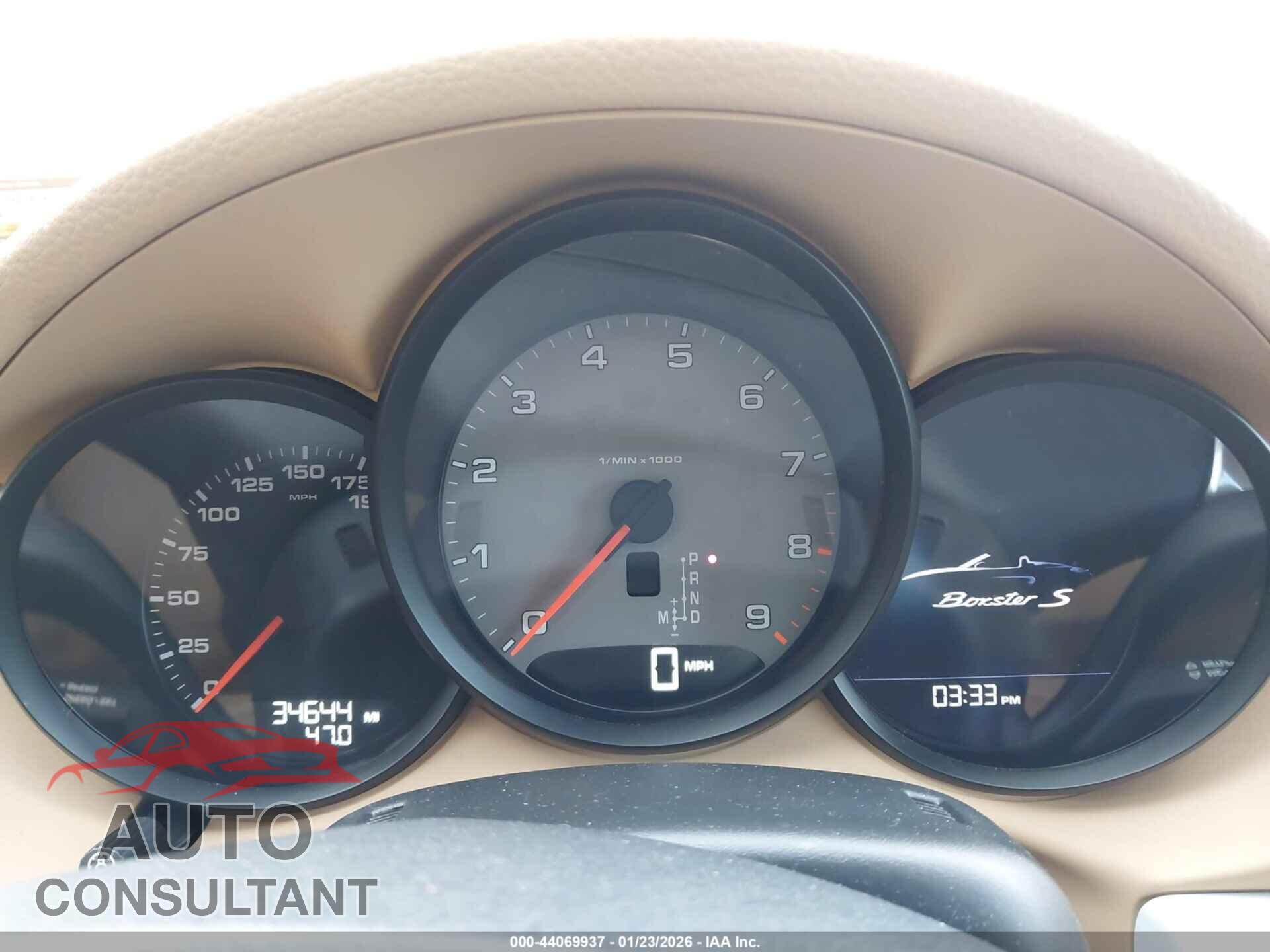 PORSCHE BOXSTER 2015 - WP0CB2A8XFS130095