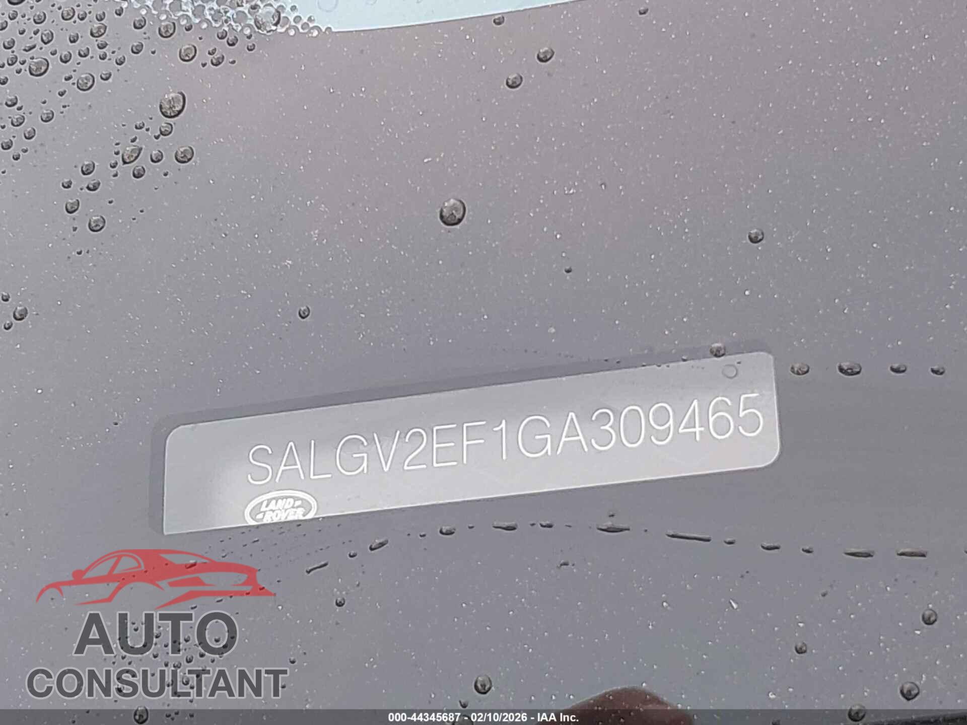 LAND ROVER RANGE ROVER 2016 - SALGV2EF1GA309465