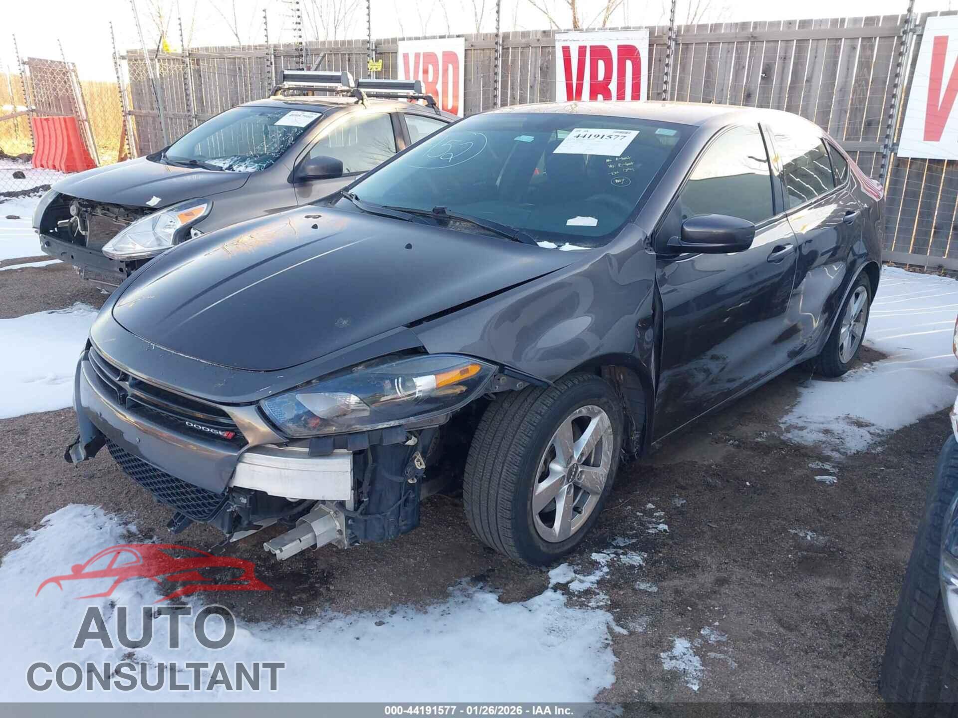 DODGE DART 2015 - 1C3CDFBBXFD439604