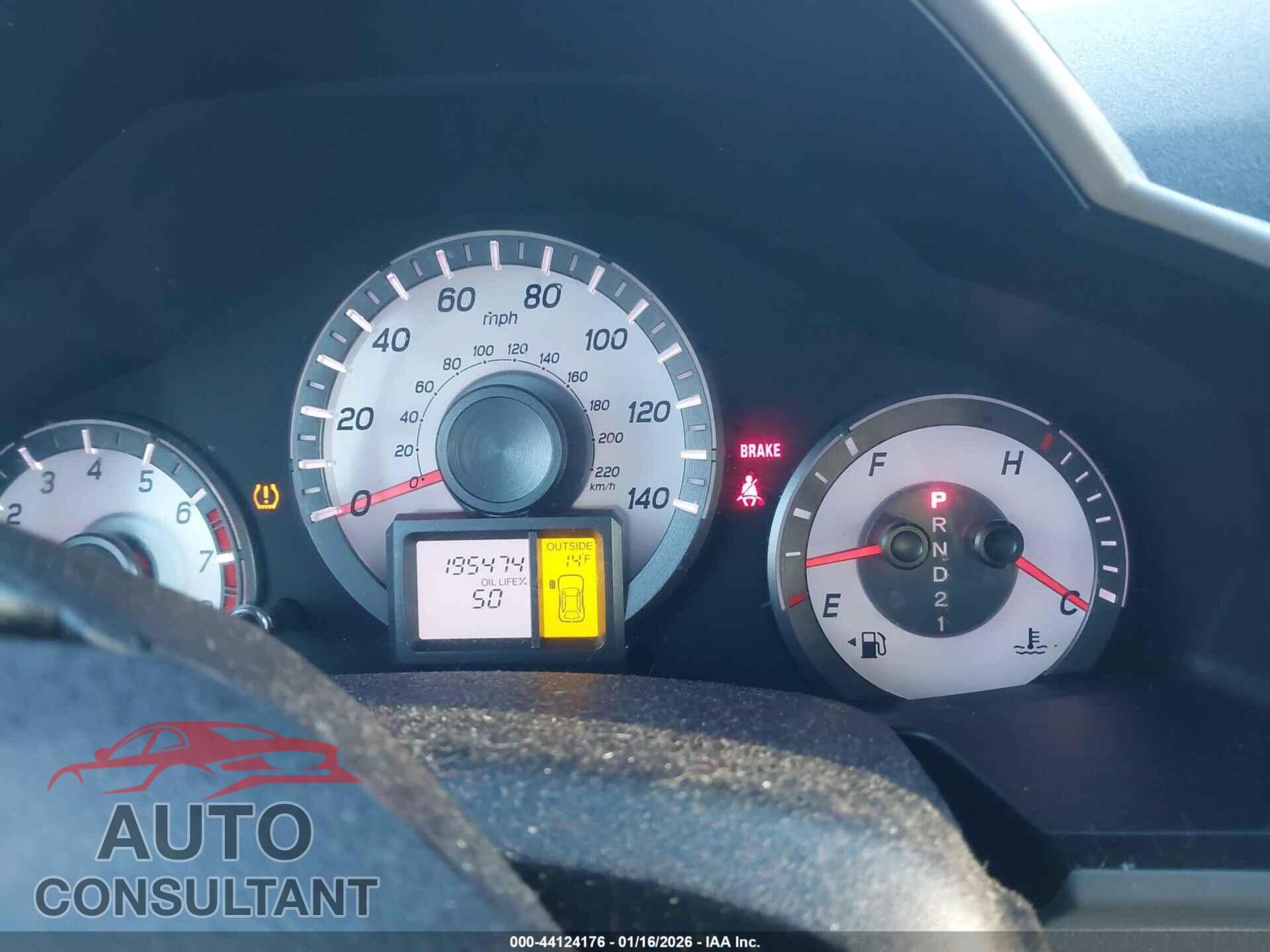 HONDA PILOT 2012 - 5FNYF4H51CB032003