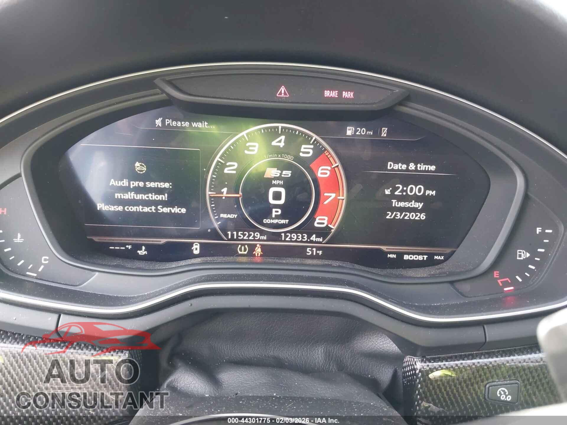 AUDI S5 2018 - WAUC4CF56JA065577