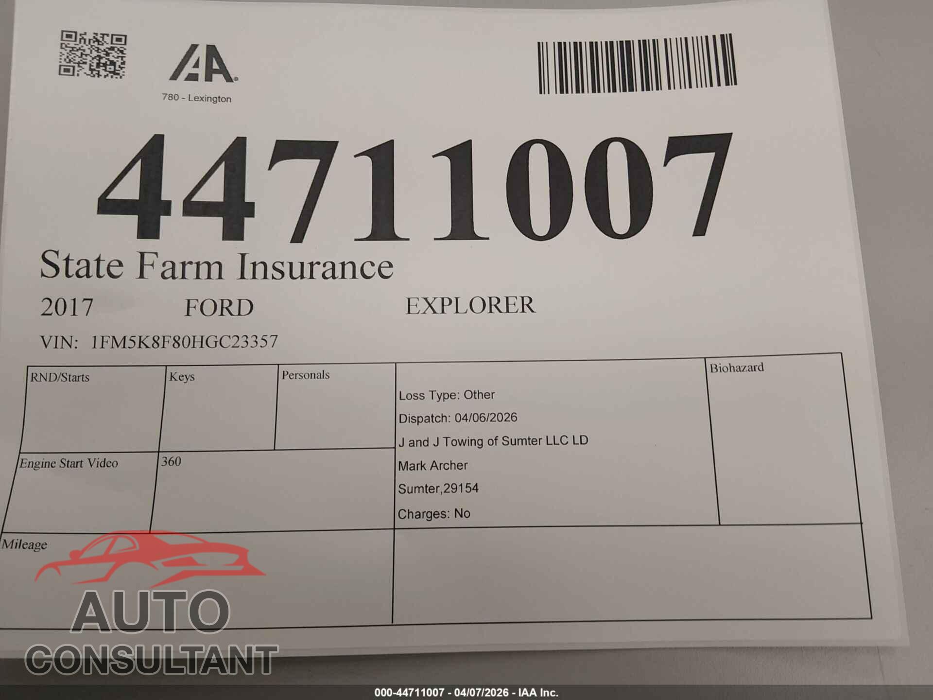 FORD EXPLORER 2017 - 1FM5K8F80HGC23357