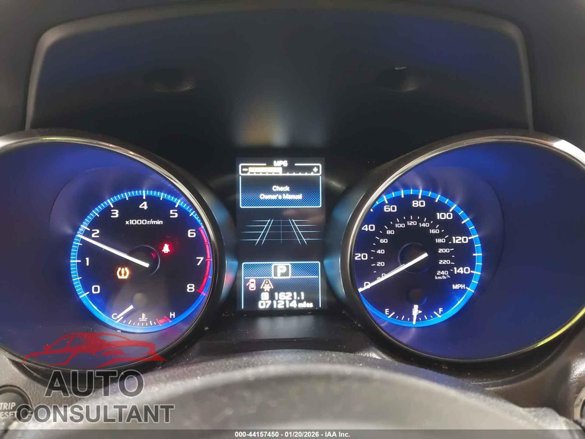 SUBARU OUTBACK 2017 - 4S4BSANC1H3329257