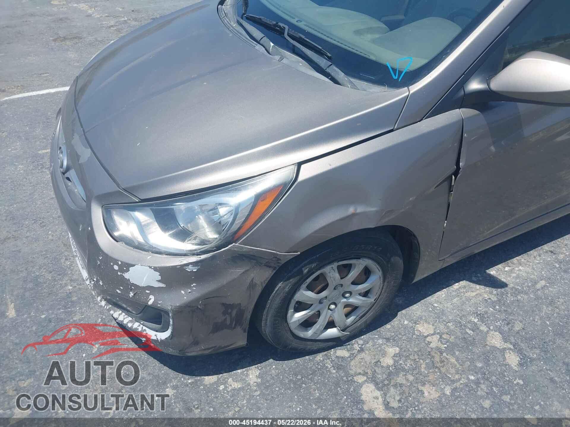 HYUNDAI ACCENT 2013 - KMHCT4AE2DU538361