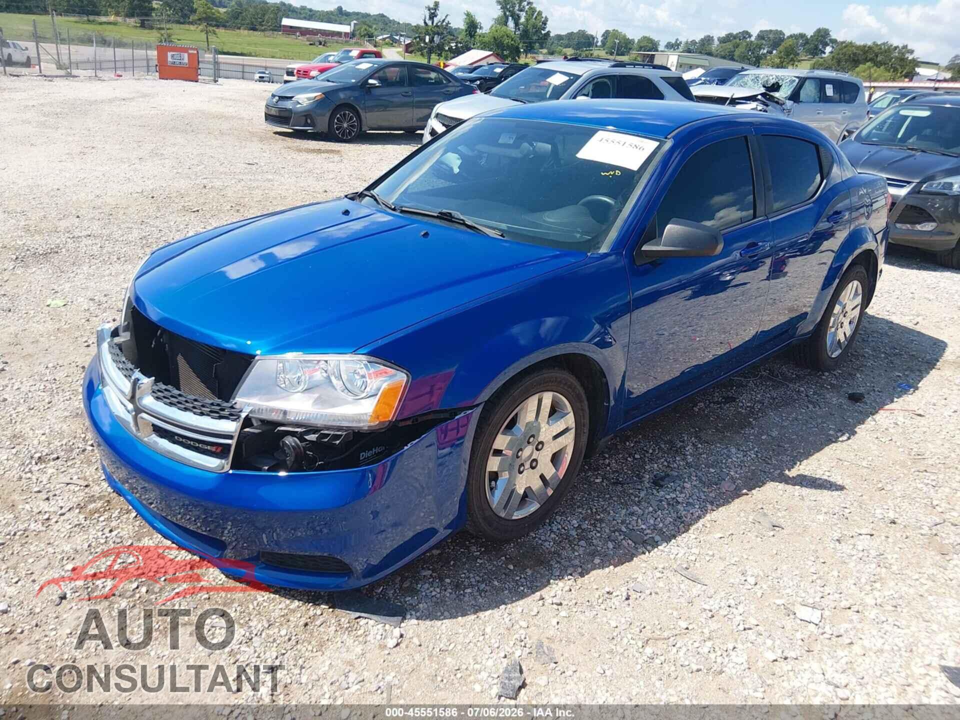 DODGE AVENGER 2013 - 1C3CDZAB4DN549283