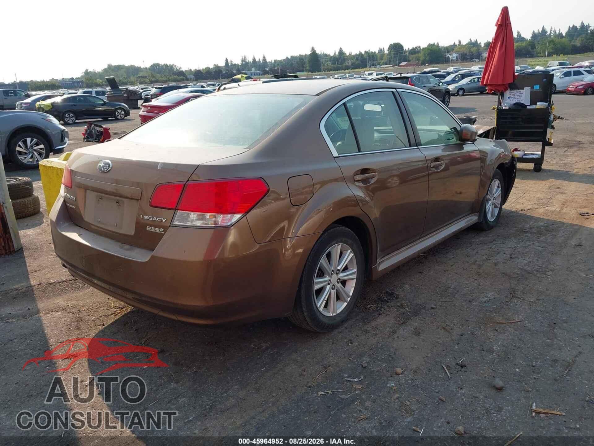 SUBARU LEGACY 2011 - 4S3BMBC61B3252916