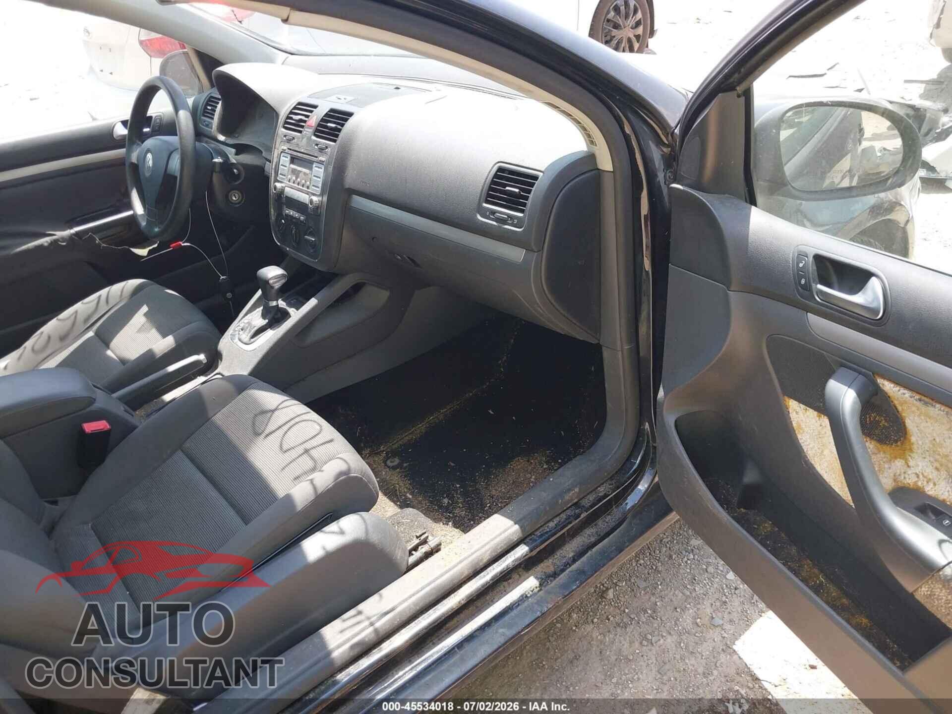 VOLKSWAGEN RABBIT 2009 - WVWBB71KX9W087413