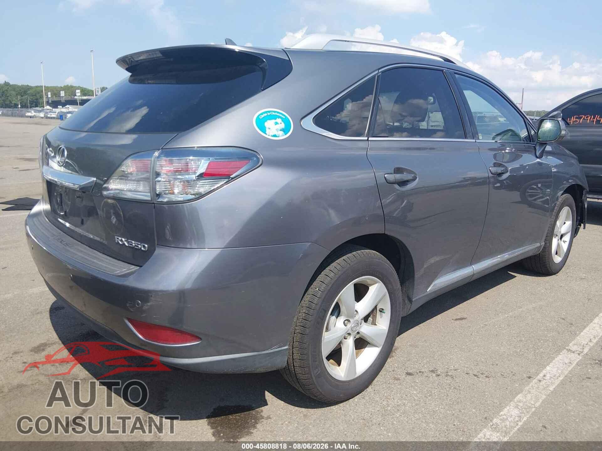LEXUS RX 350 2012 - 2T2BK1BA0CC128470