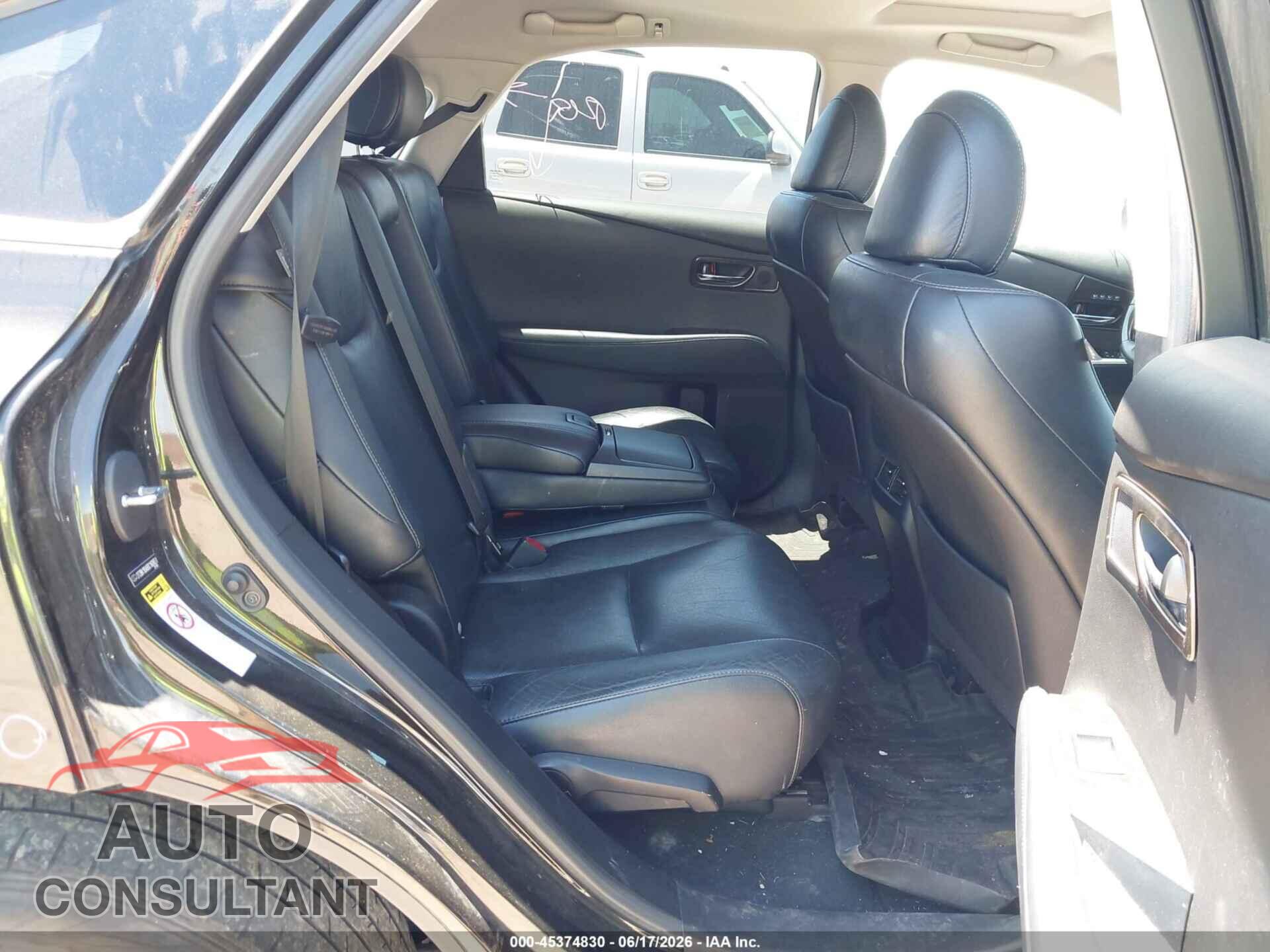 LEXUS RX 350 2013 - 2T2BK1BA8DC160651
