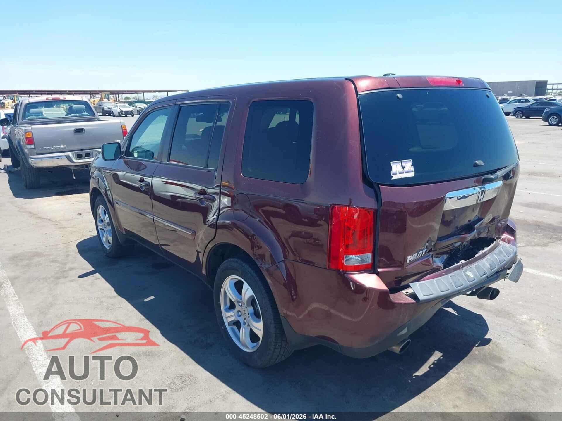 HONDA PILOT 2012 - 5FNYF3H51CB034814