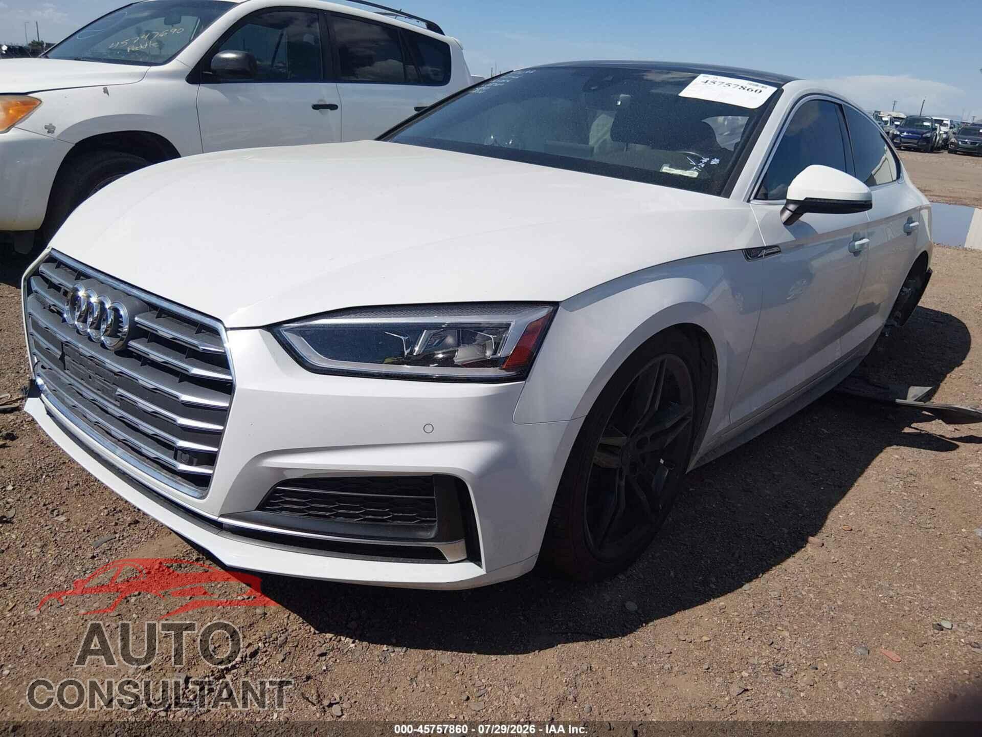 AUDI A5 2018 - WAUENCF54JA006307