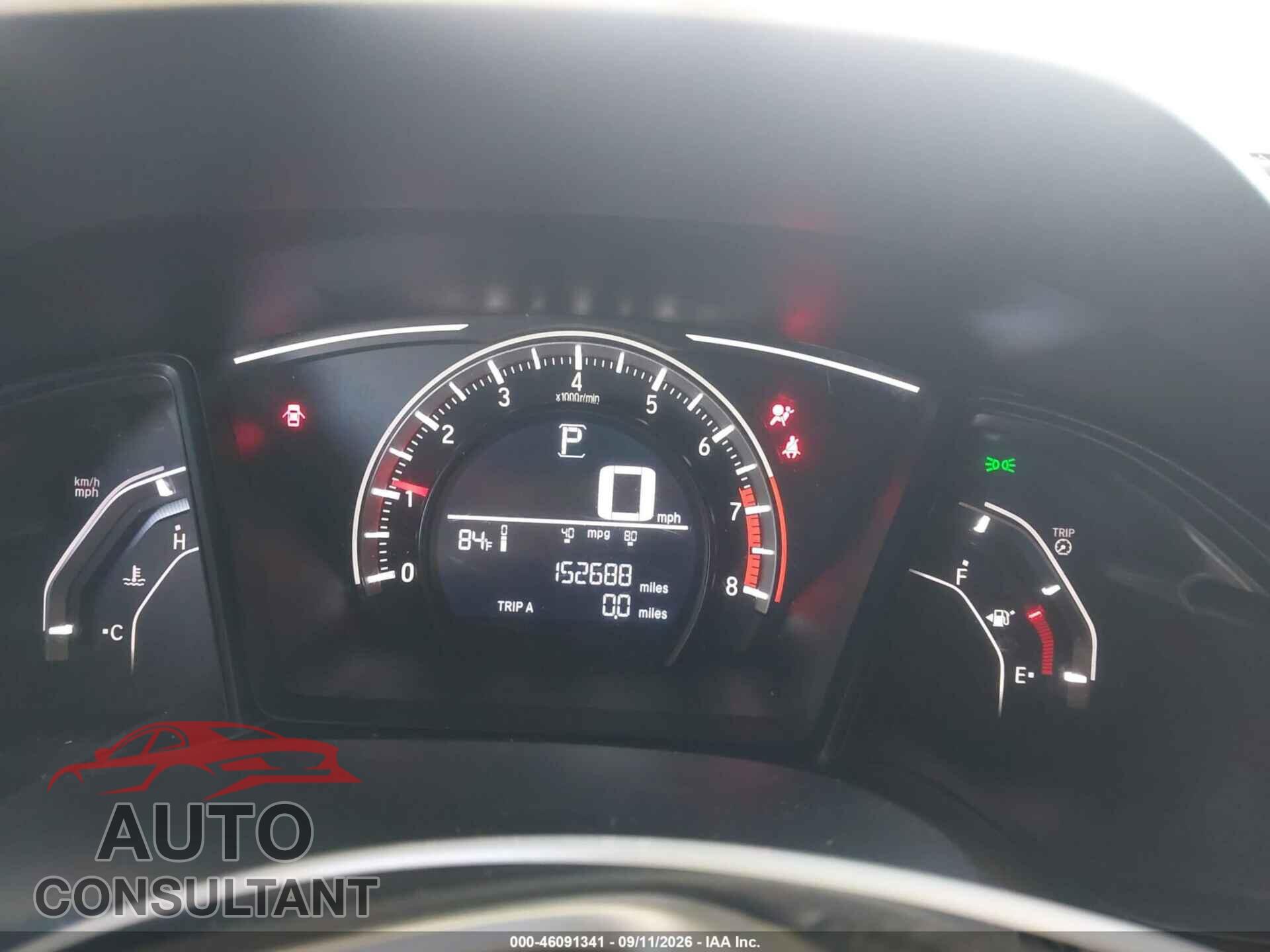 HONDA CIVIC 2017 - 2HGFC2F54HH544588