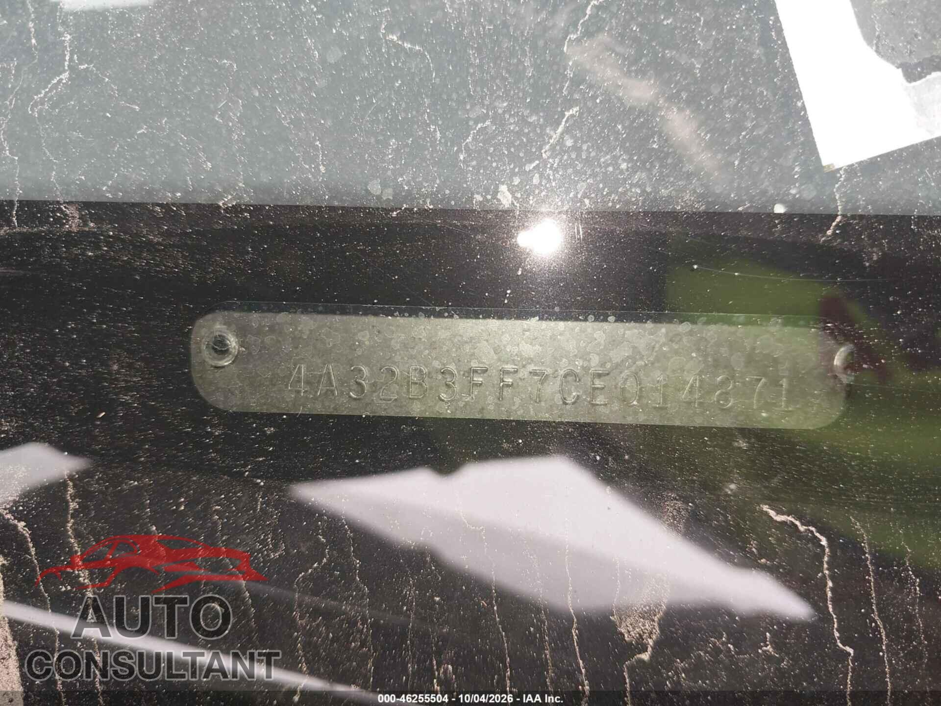 MITSUBISHI GALANT 2012 - 4A32B3FF7CE014871