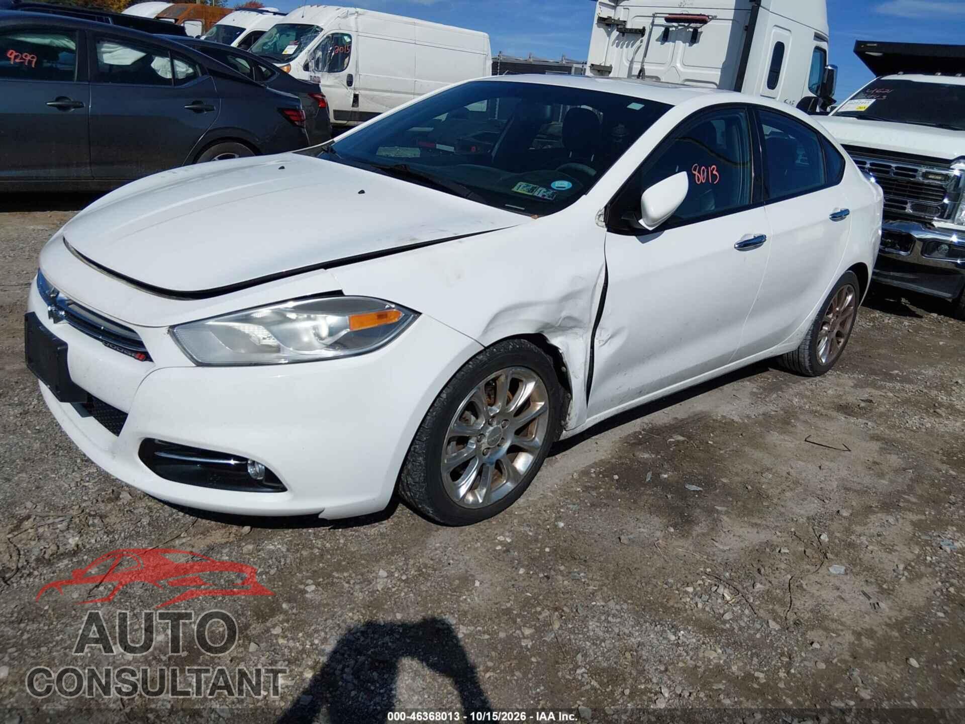 DODGE DART 2013 - 1C3CDFCH4DD136222