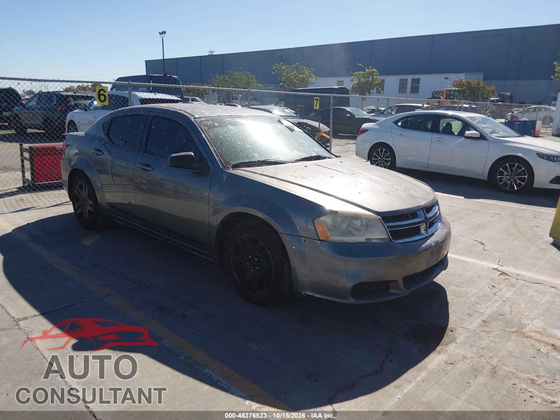 DODGE AVENGER 2013 - 1C3CDZAG5DN710123