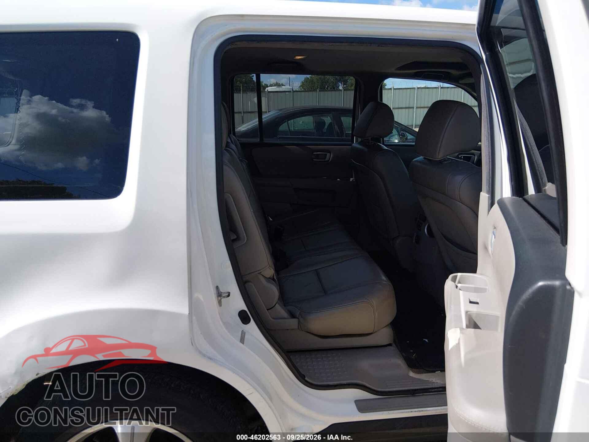 HONDA PILOT 2012 - 5FNYF3H59CB014701