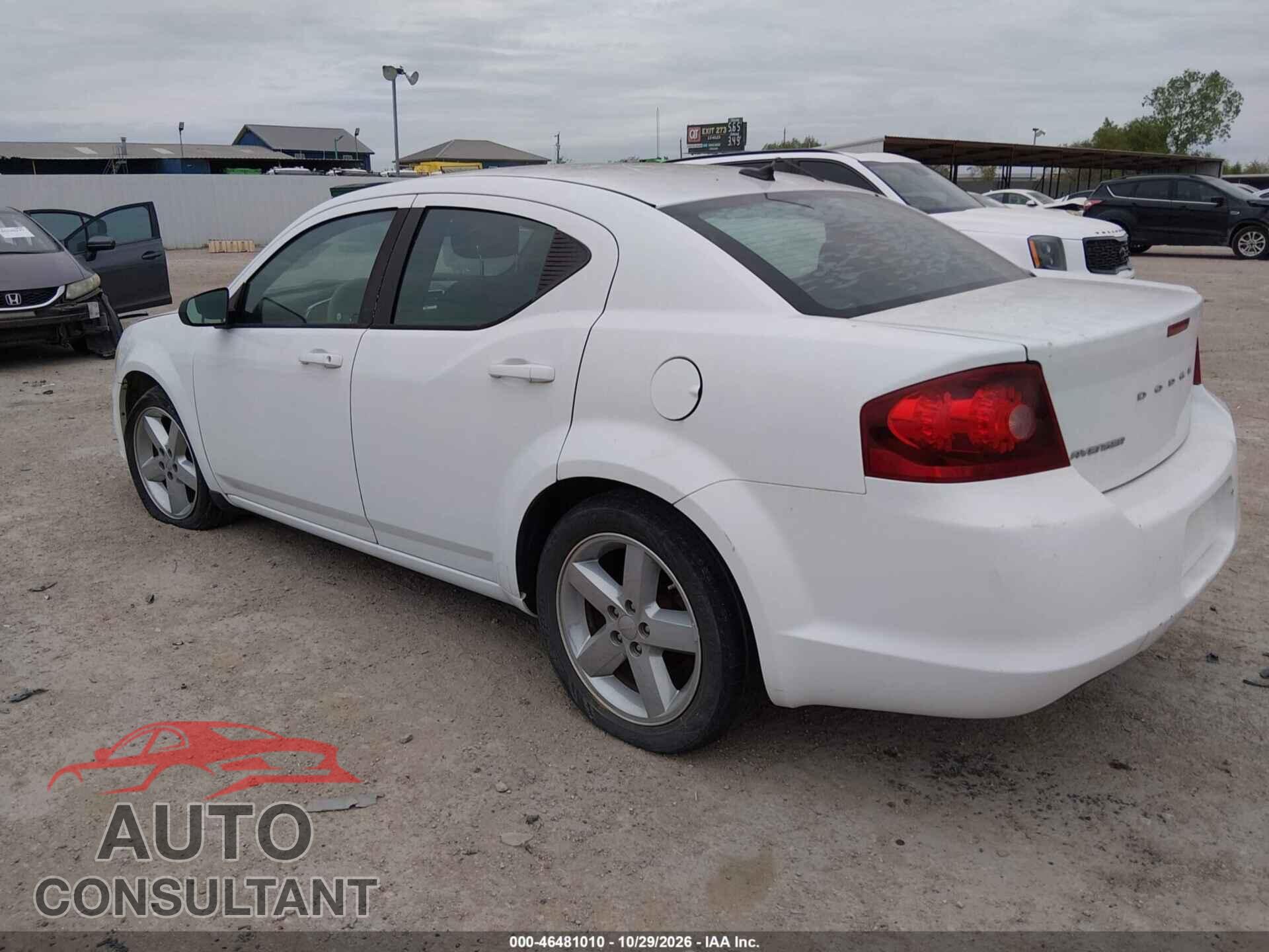 DODGE AVENGER 2013 - 1C3CDZAB2DN632503