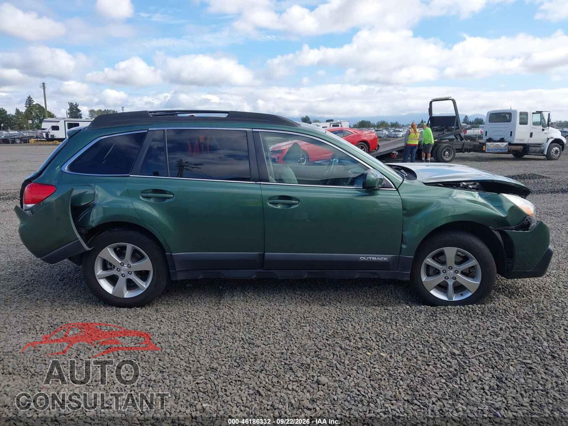 SUBARU OUTBACK 2014 - 4S4BRBLC4E3258717