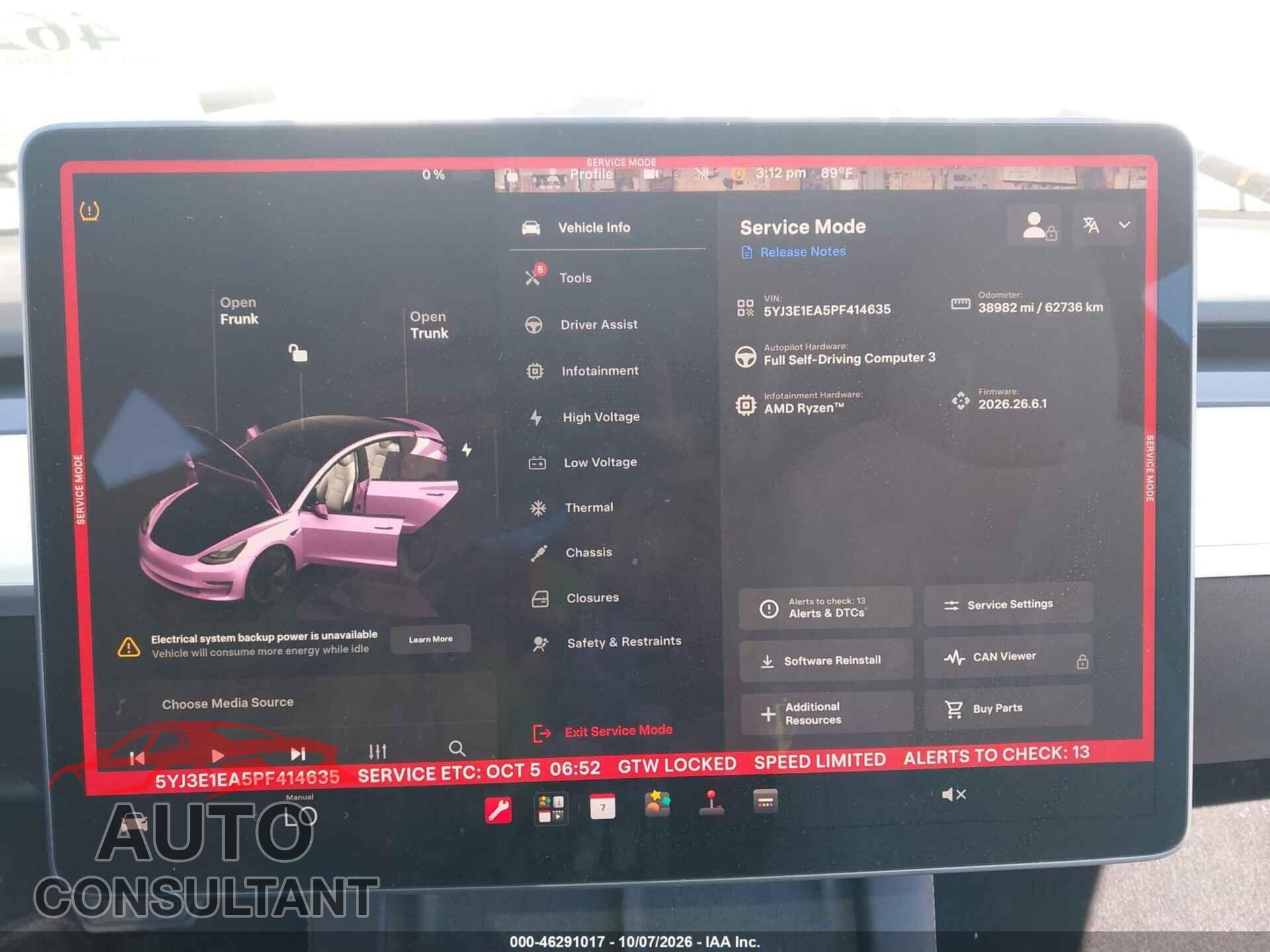 TESLA MODEL 3 2023 - 5YJ3E1EA5PF414635