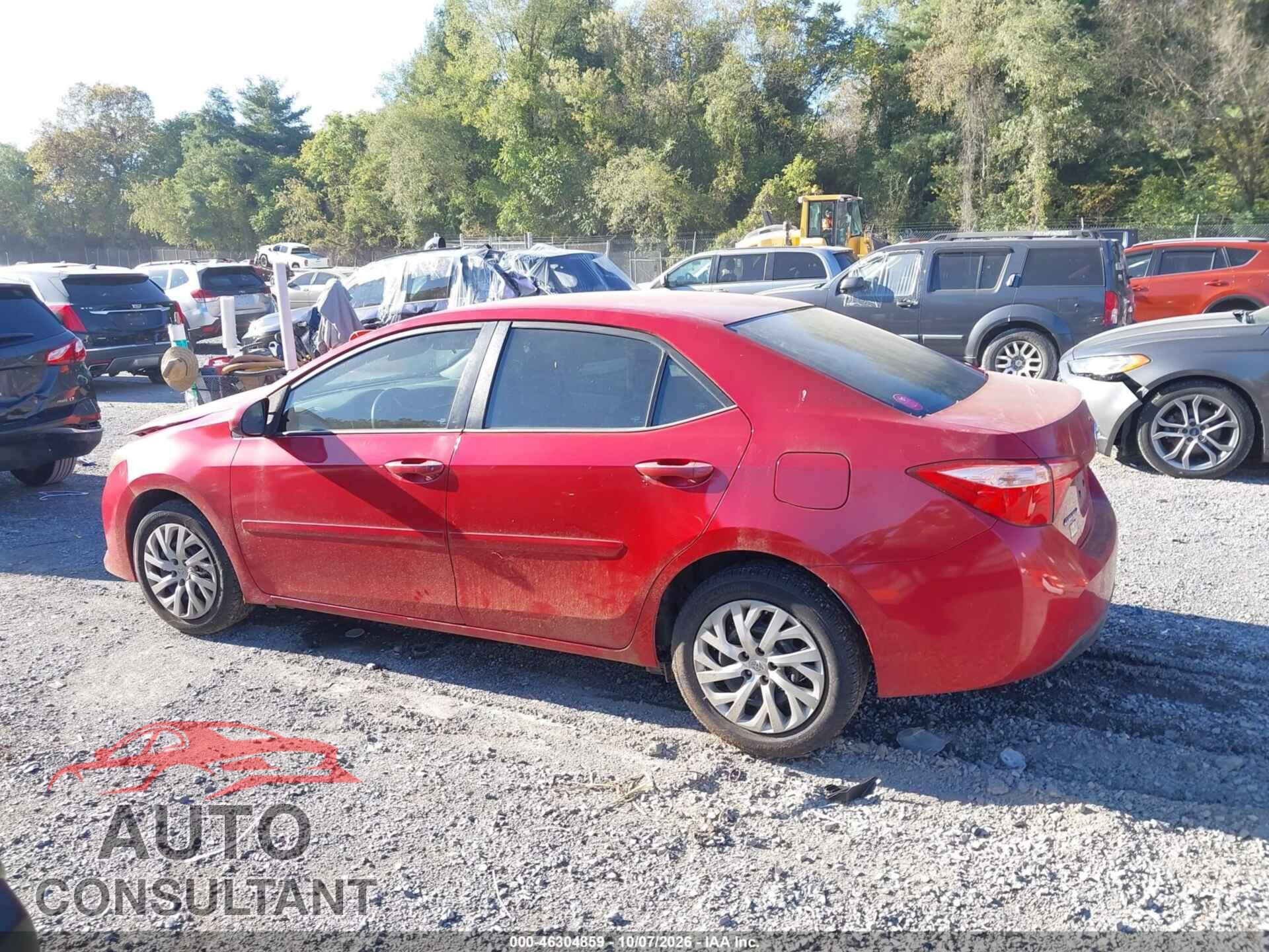 TOYOTA COROLLA 2017 - 2T1BURHEXHC847868