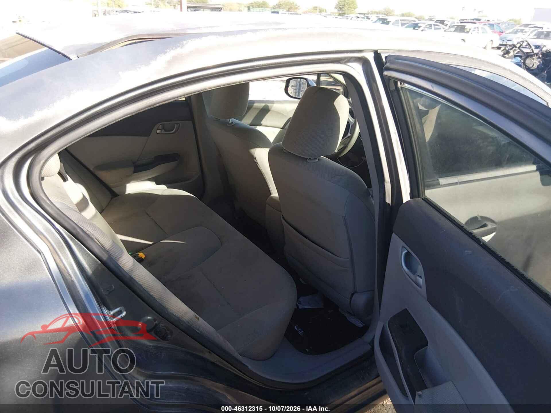 HONDA CIVIC 2012 - 19XFB2F59CE346501