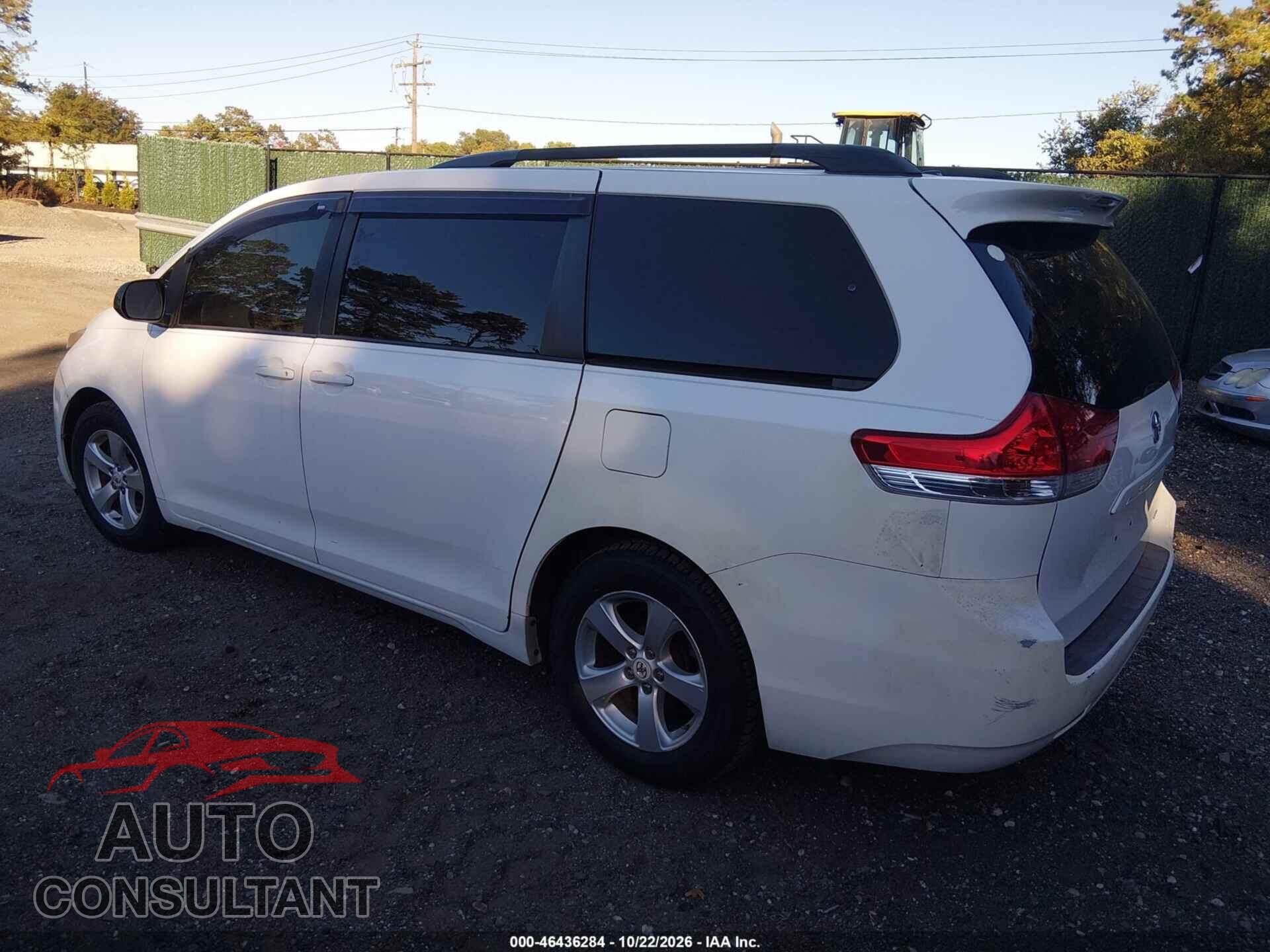 TOYOTA SIENNA 2012 - 5TDKK3DC5CS242583