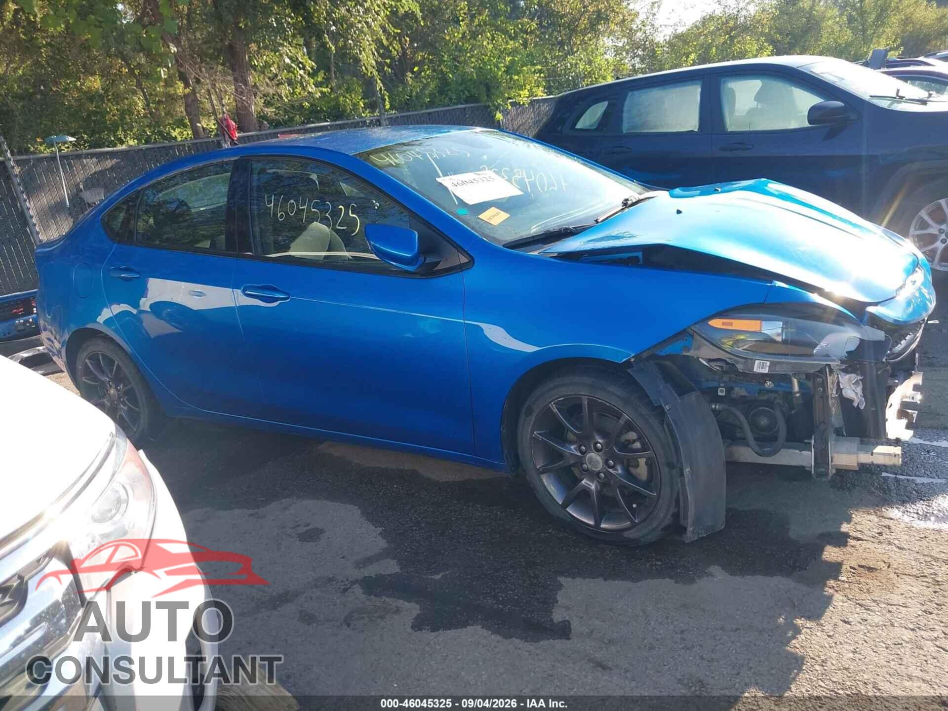DODGE DART 2016 - 1C3CDFAA9GD555872
