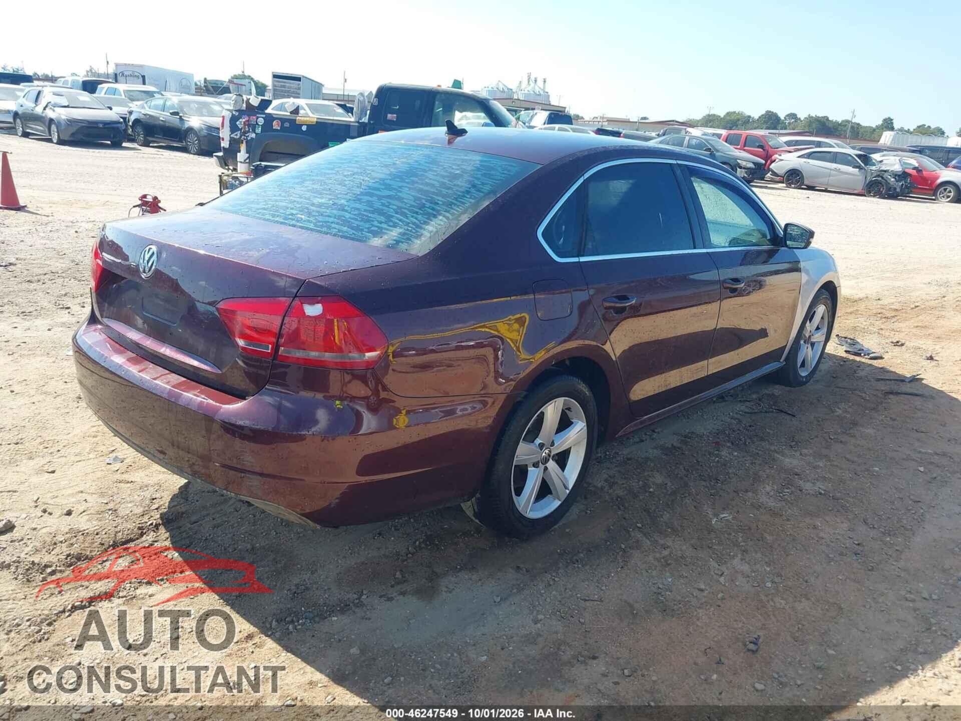 VOLKSWAGEN PASSAT 2013 - 1VWBP7A36DC032037