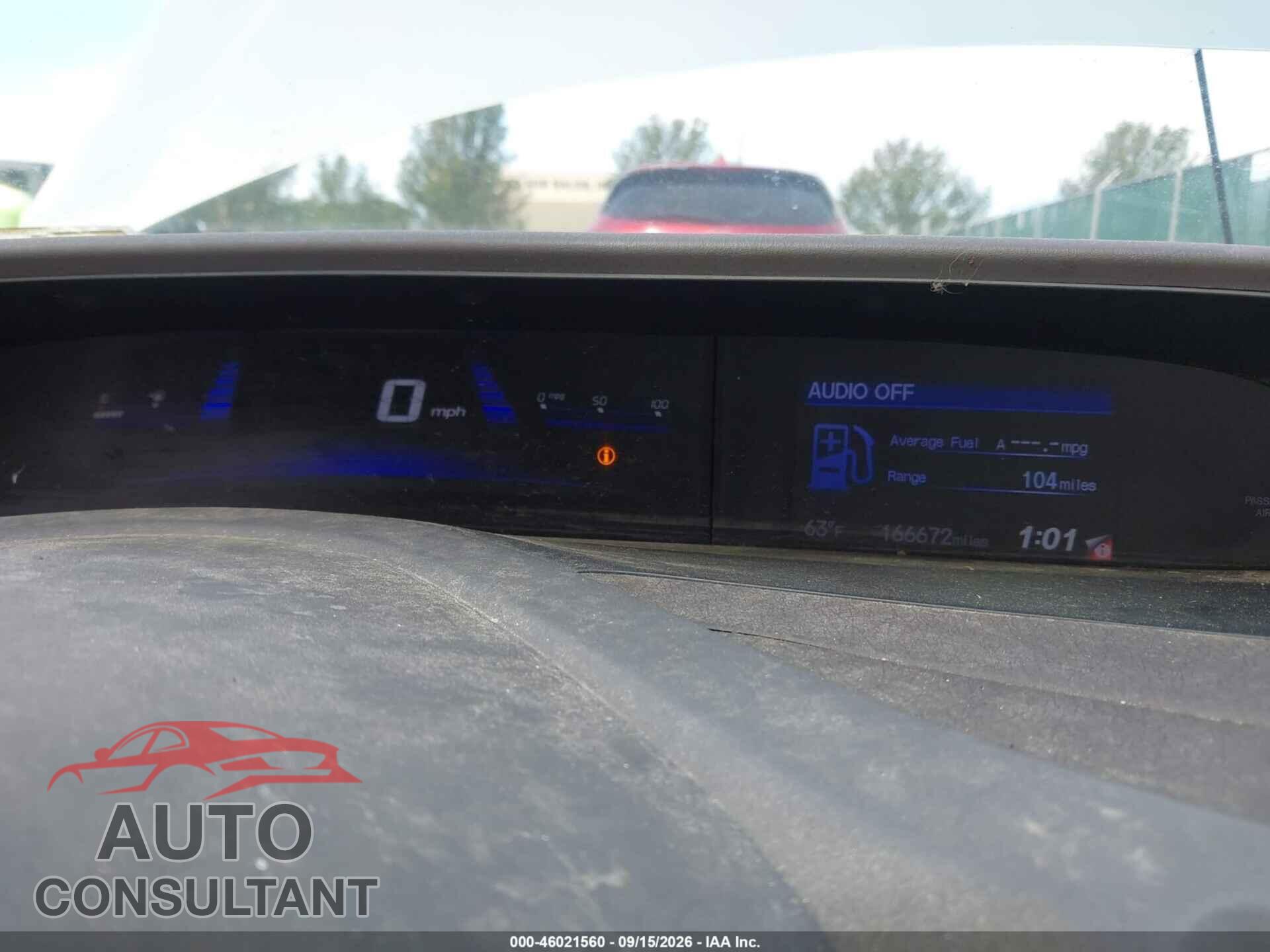 HONDA CIVIC HYBRID 2012 - JHMFB4F27CS007720