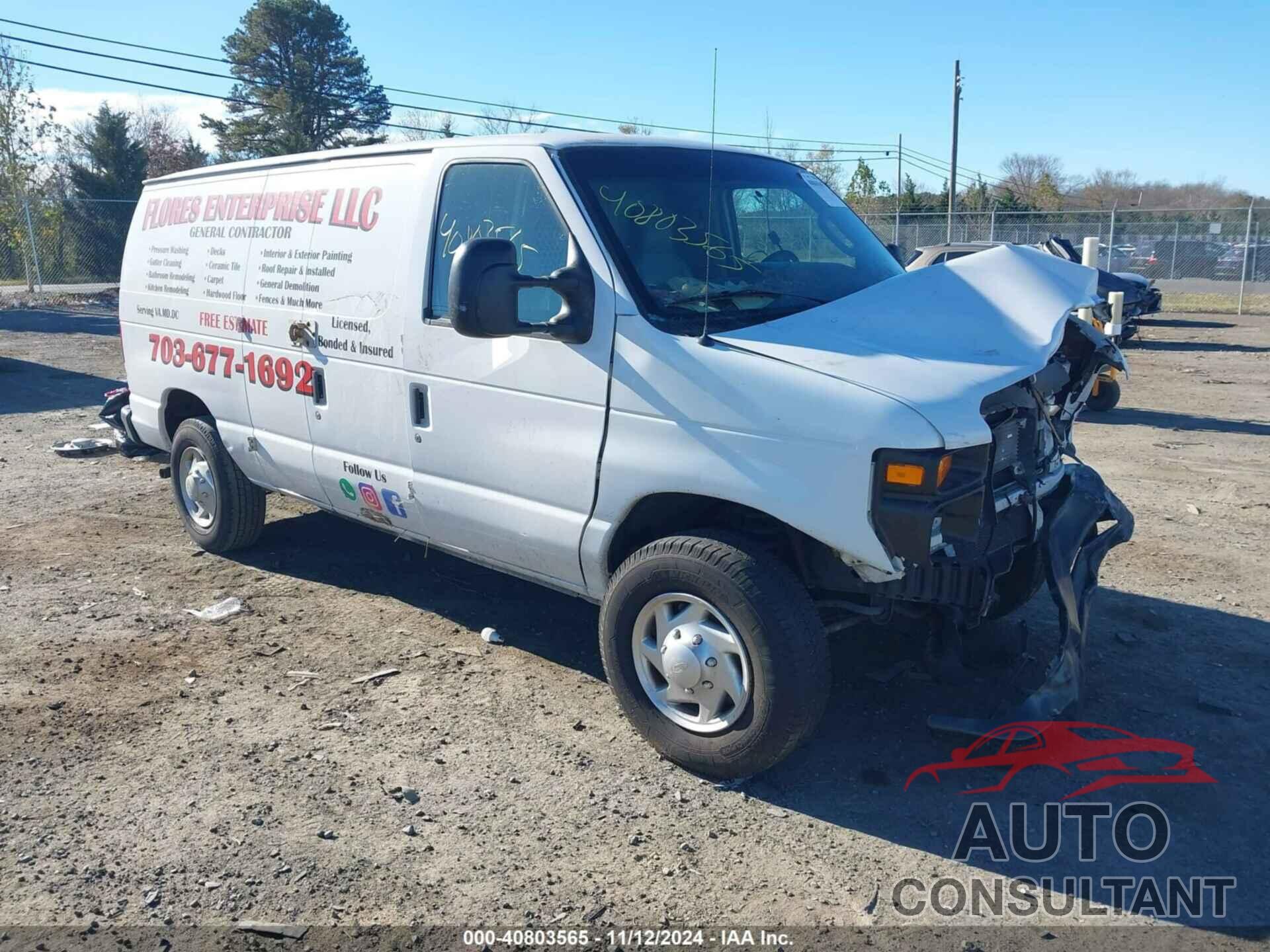 FORD E-250 2011 - 1FTNE2EW6BDA44841